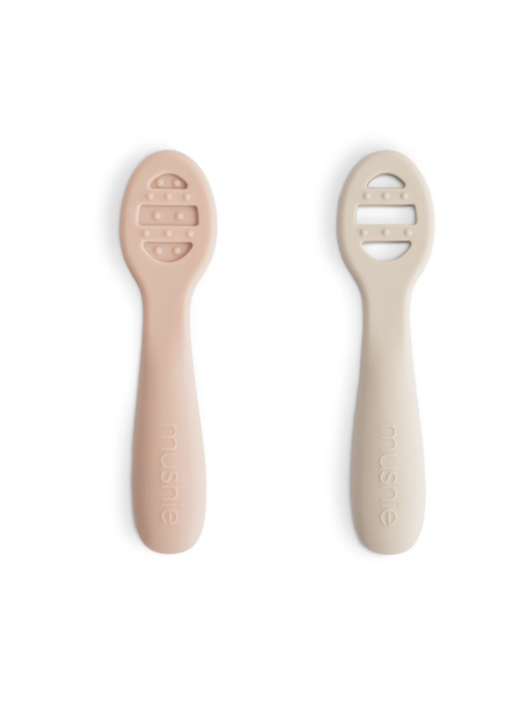 Elitaire Petite First Feeding Baby Spoons Set in Blush/Shifting Sand