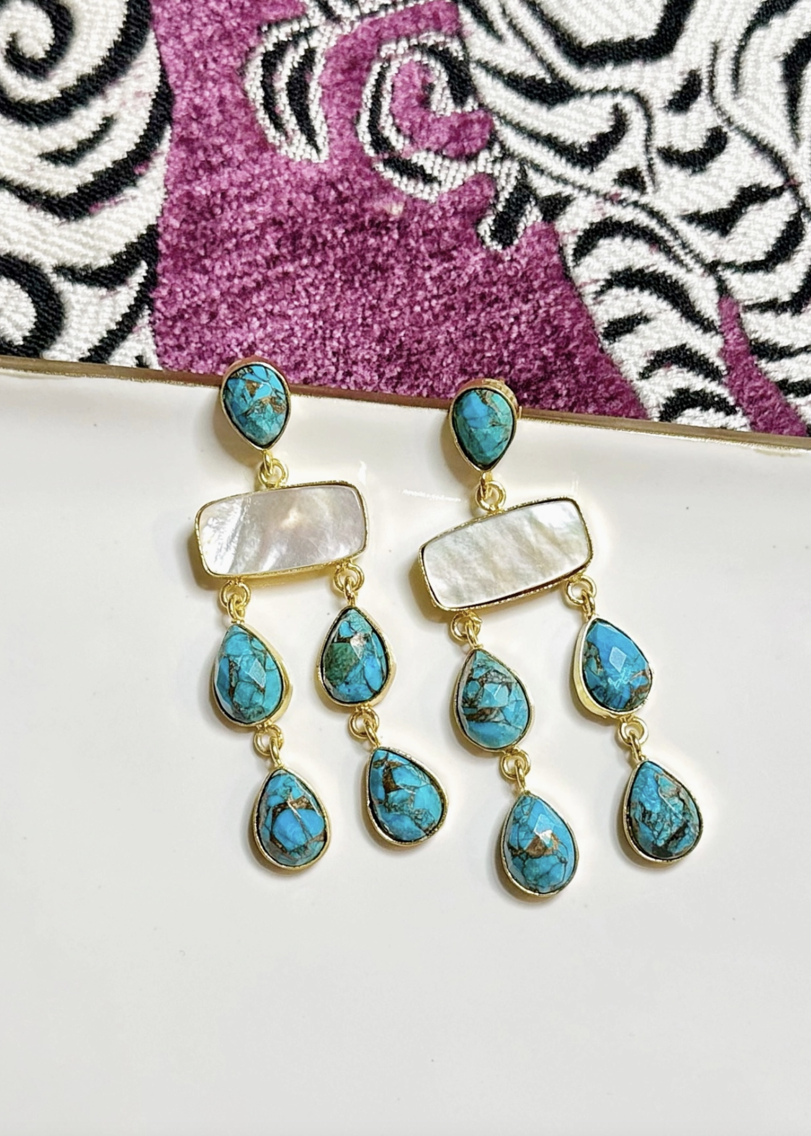 Elitaire Boutique The Isabella Turquoise Earring