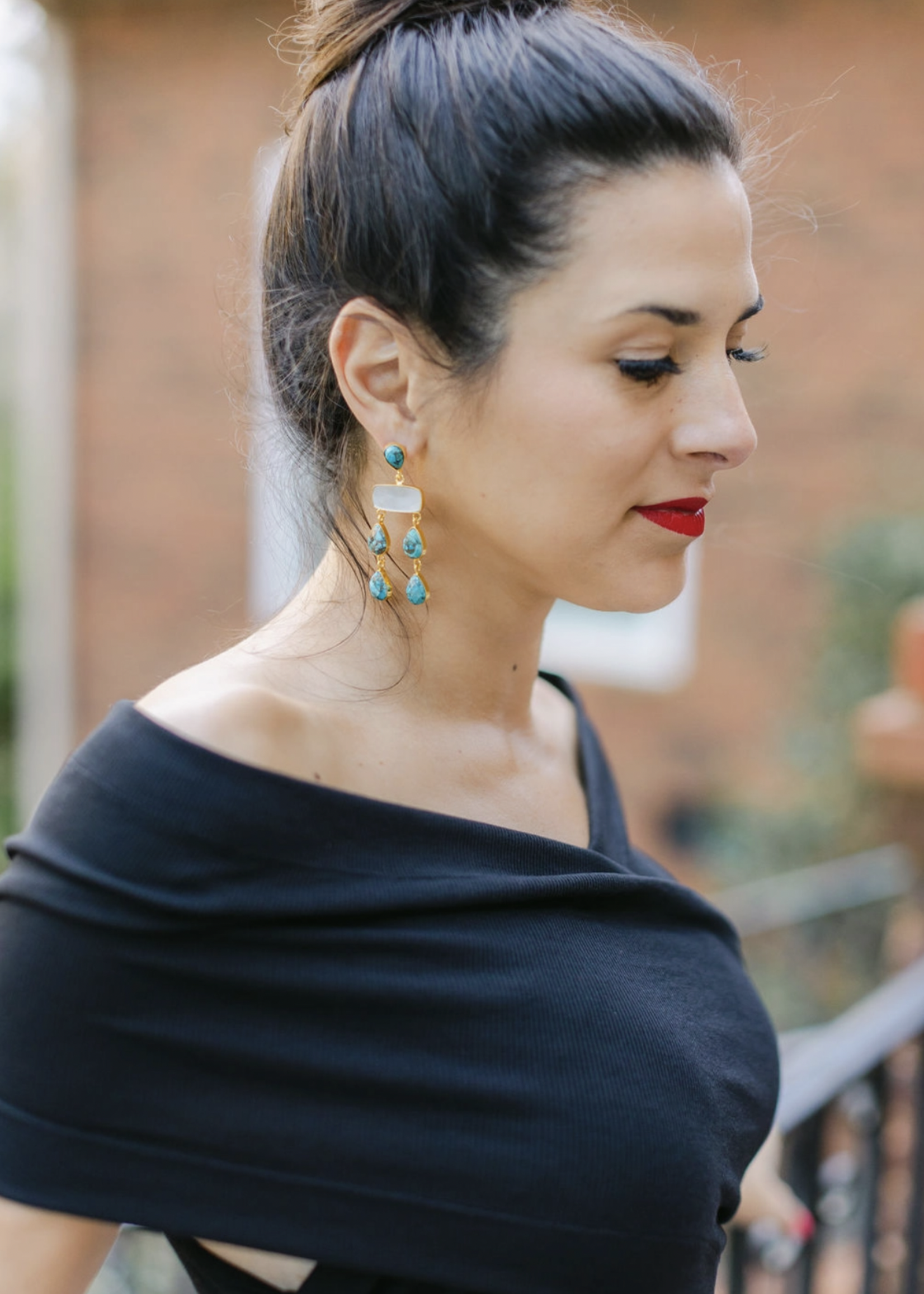 Elitaire Boutique The Isabella Turquoise Earring