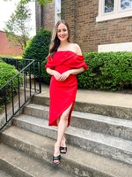 Elitaire Boutique March Dress in Red