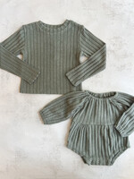 Elitaire Petite Daisy Green Ribbed Bubble
