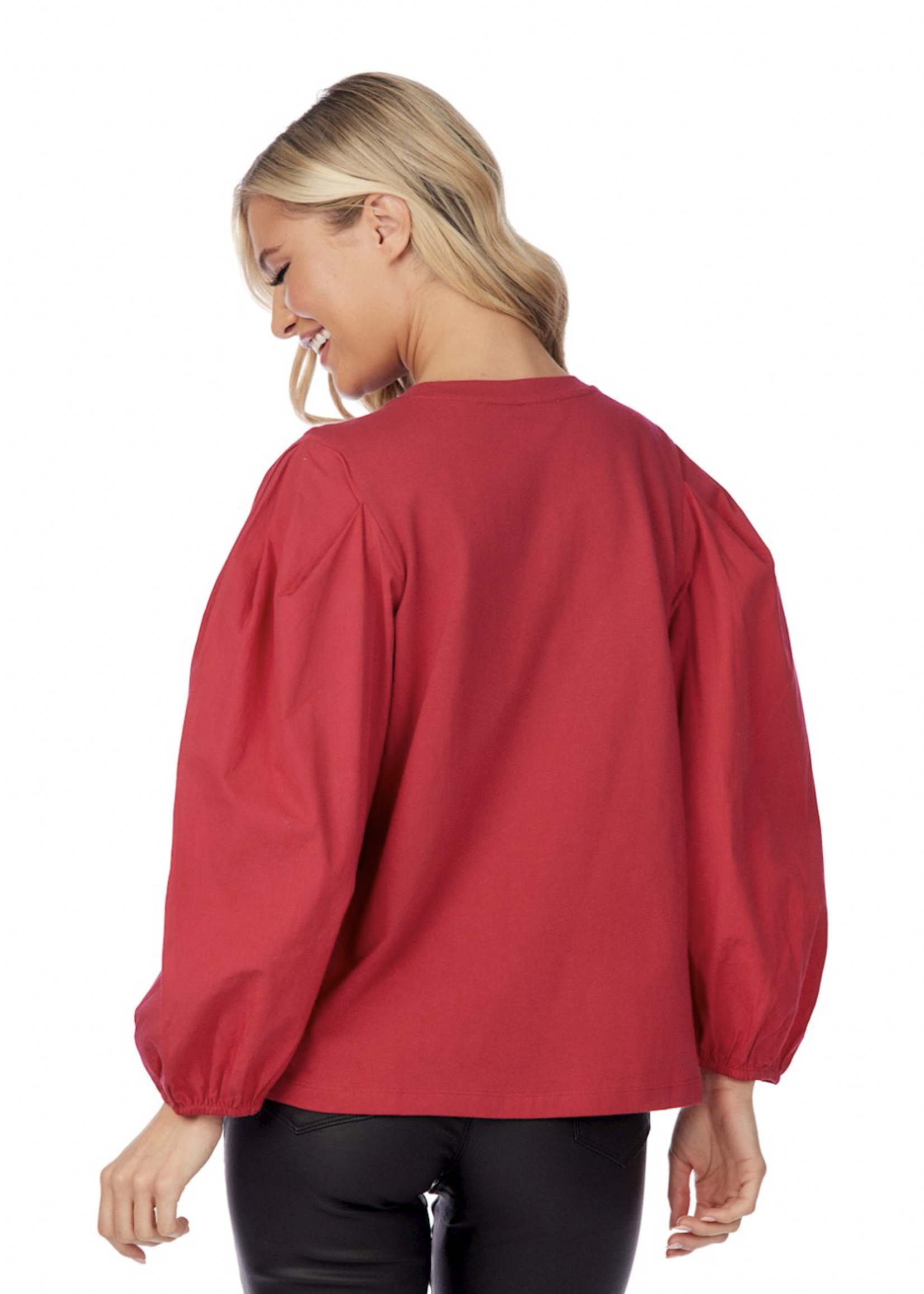 Elitaire Boutique Dillon Top in Berry