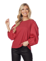 Elitaire Boutique Dillon Top in Berry