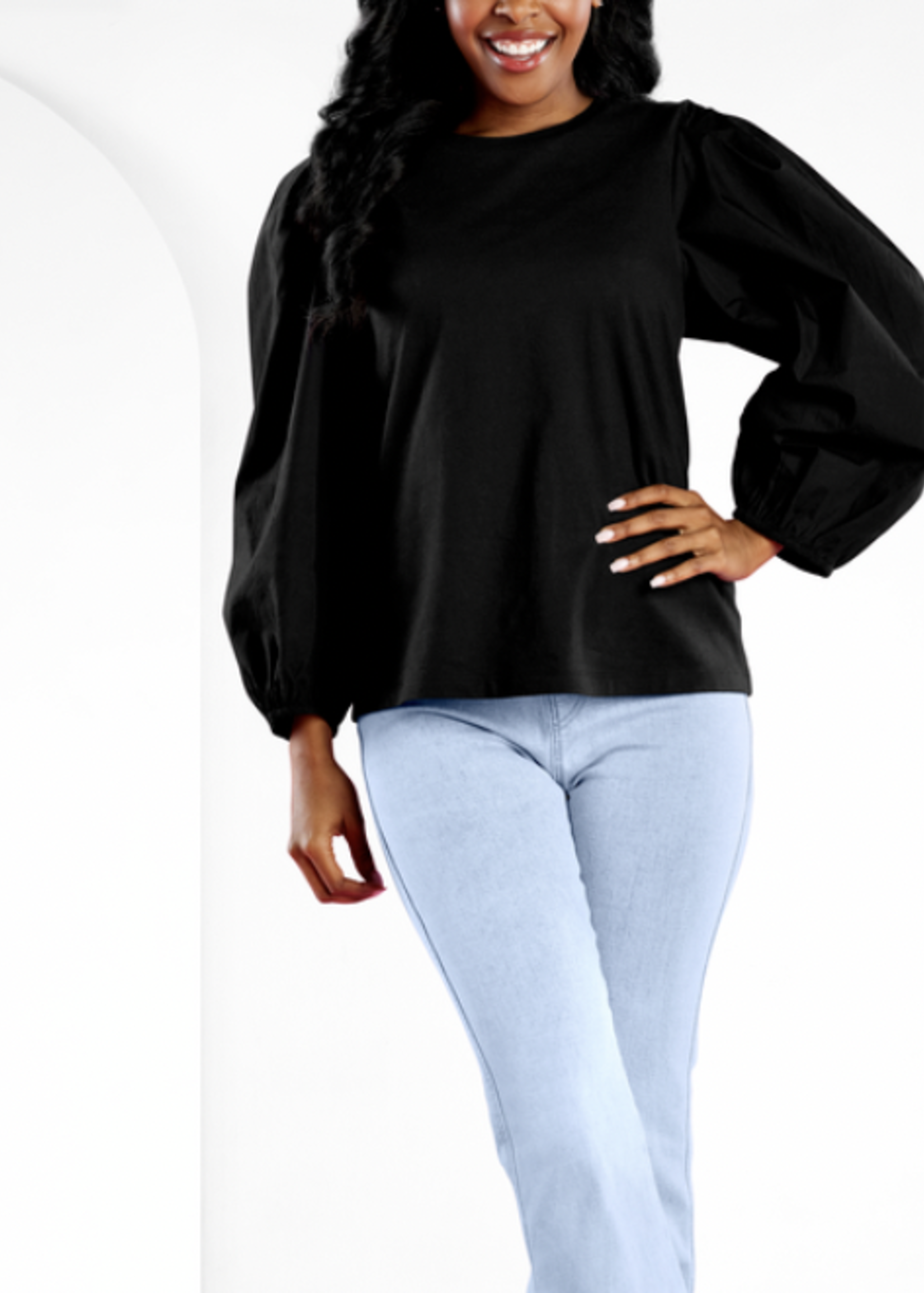 Elitaire Boutique Dillon Top in Black