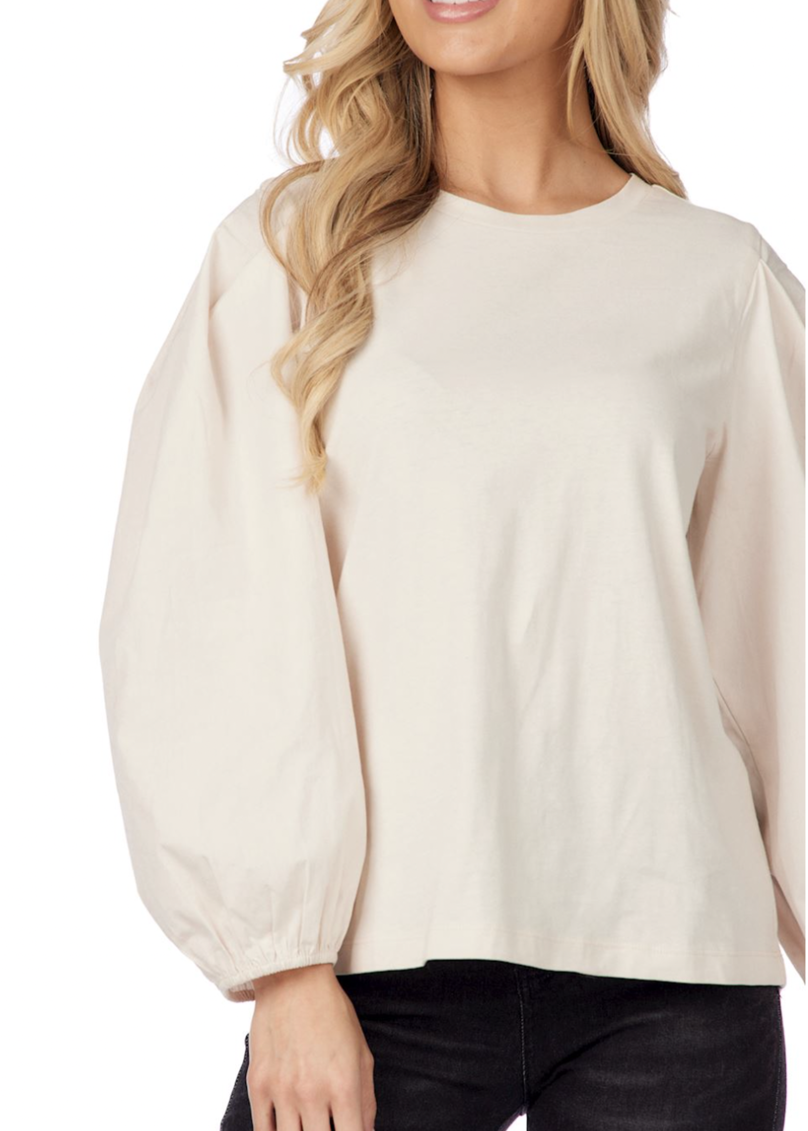 Elitaire Boutique Dillon Top in Cream