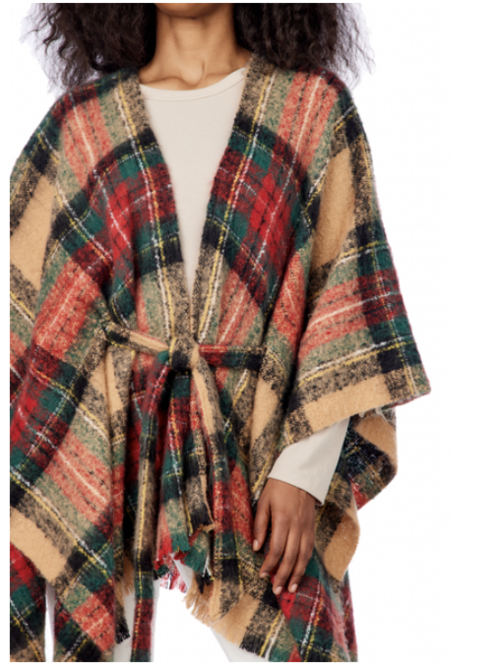 Elitaire Boutique Brinley Belted Poncho