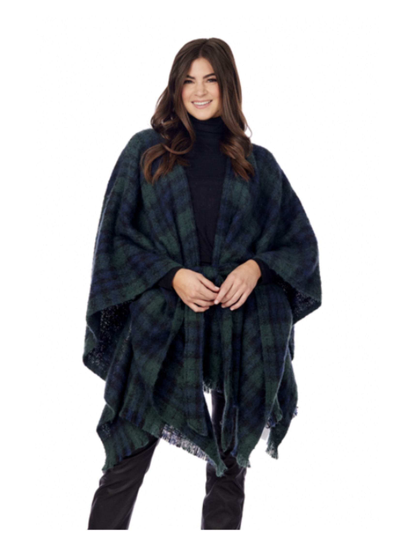 Elitaire Boutique Brinley Belted Poncho