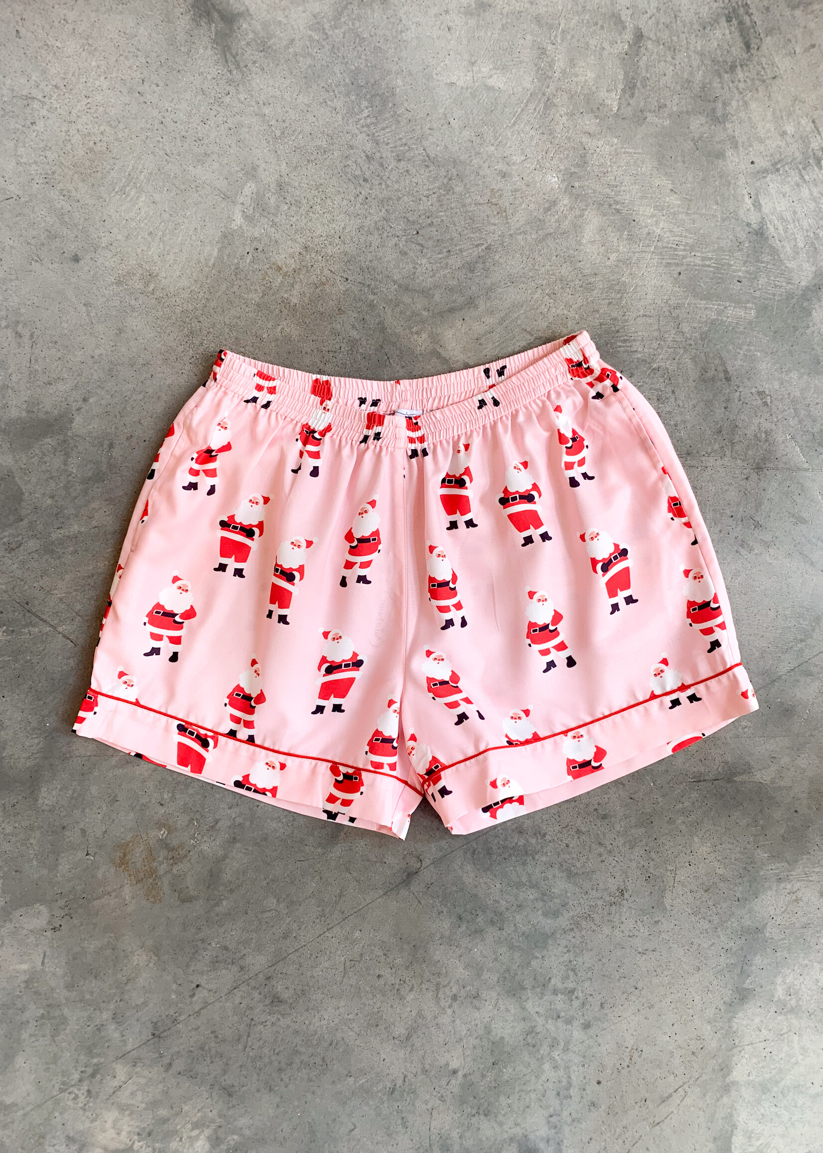 Elitaire Boutique Pink Santa Pajama Short