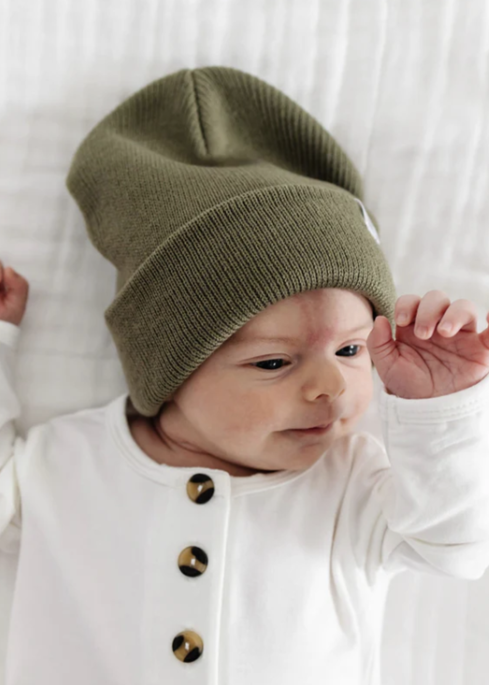 Elitaire Petite Beanie - Moss Green