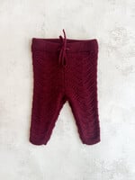 Elitaire Petite Fig Knit Embroidered Pants