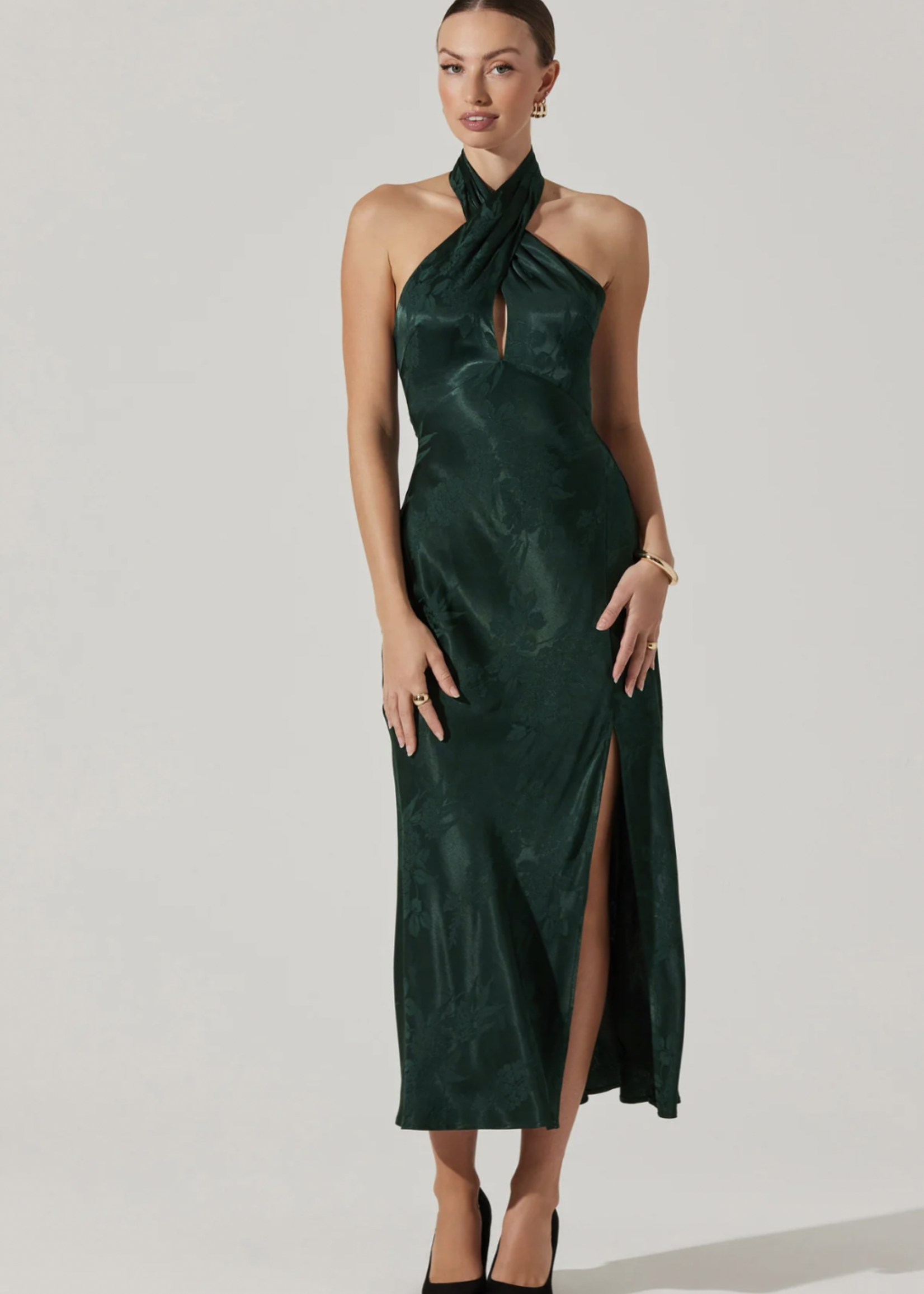 Elitaire Boutique Marissa Dress in Forest