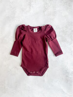 Elitaire Petite Fig Puff Sleeve Onesie