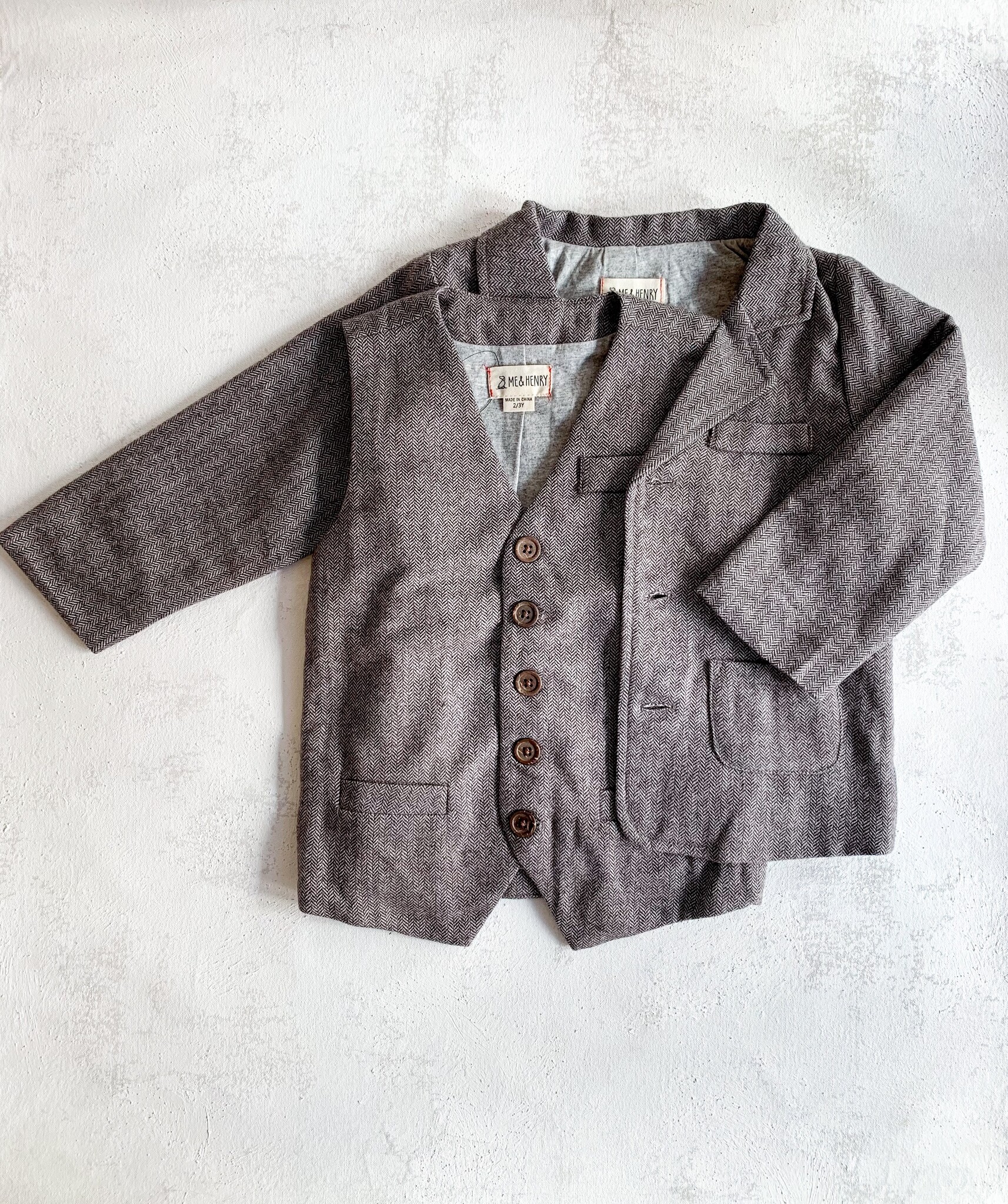 Tweed Jacket & Vest Set - Elitaire Boutique