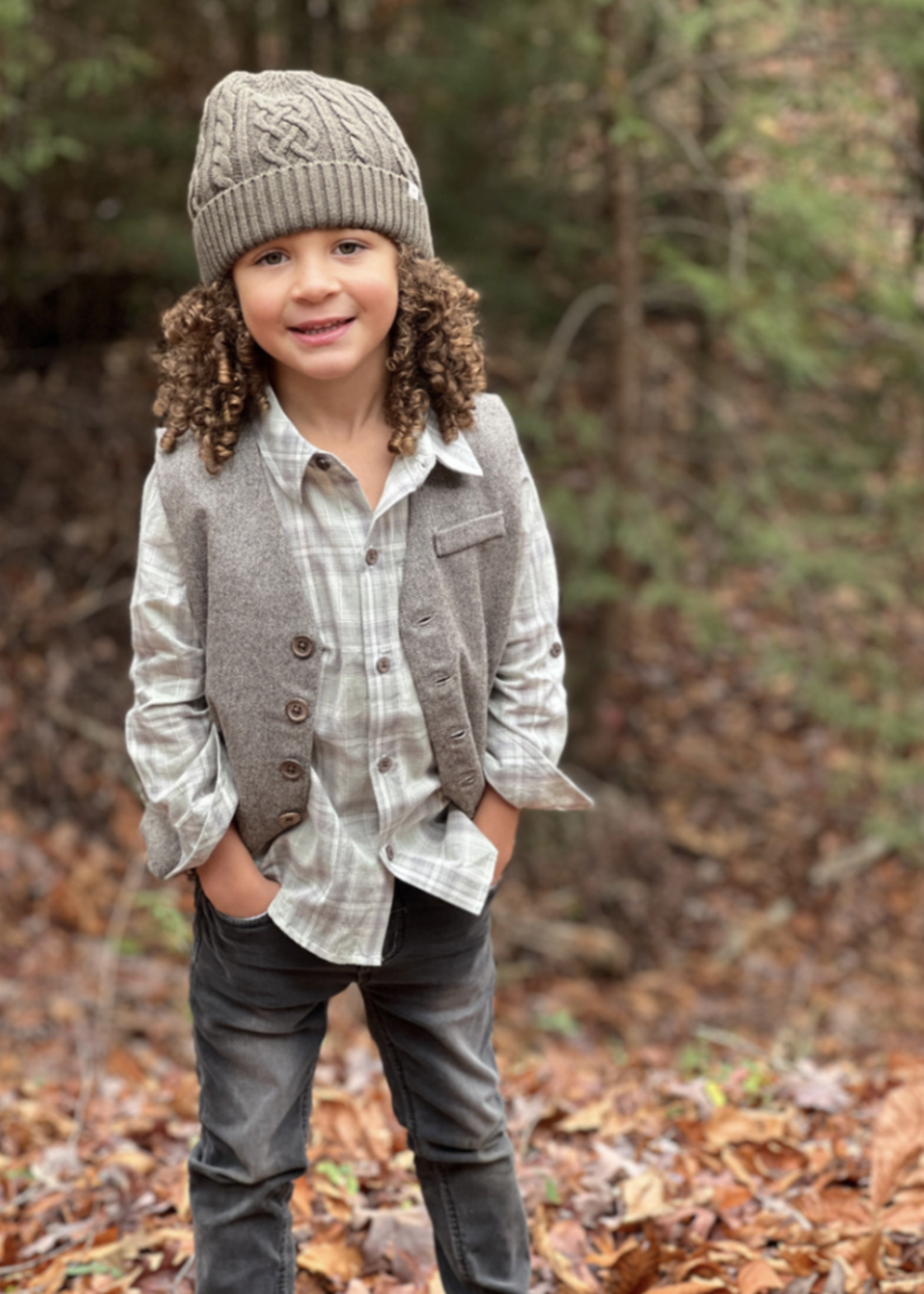 Elitaire Petite Tweed Jacket & Vest Set