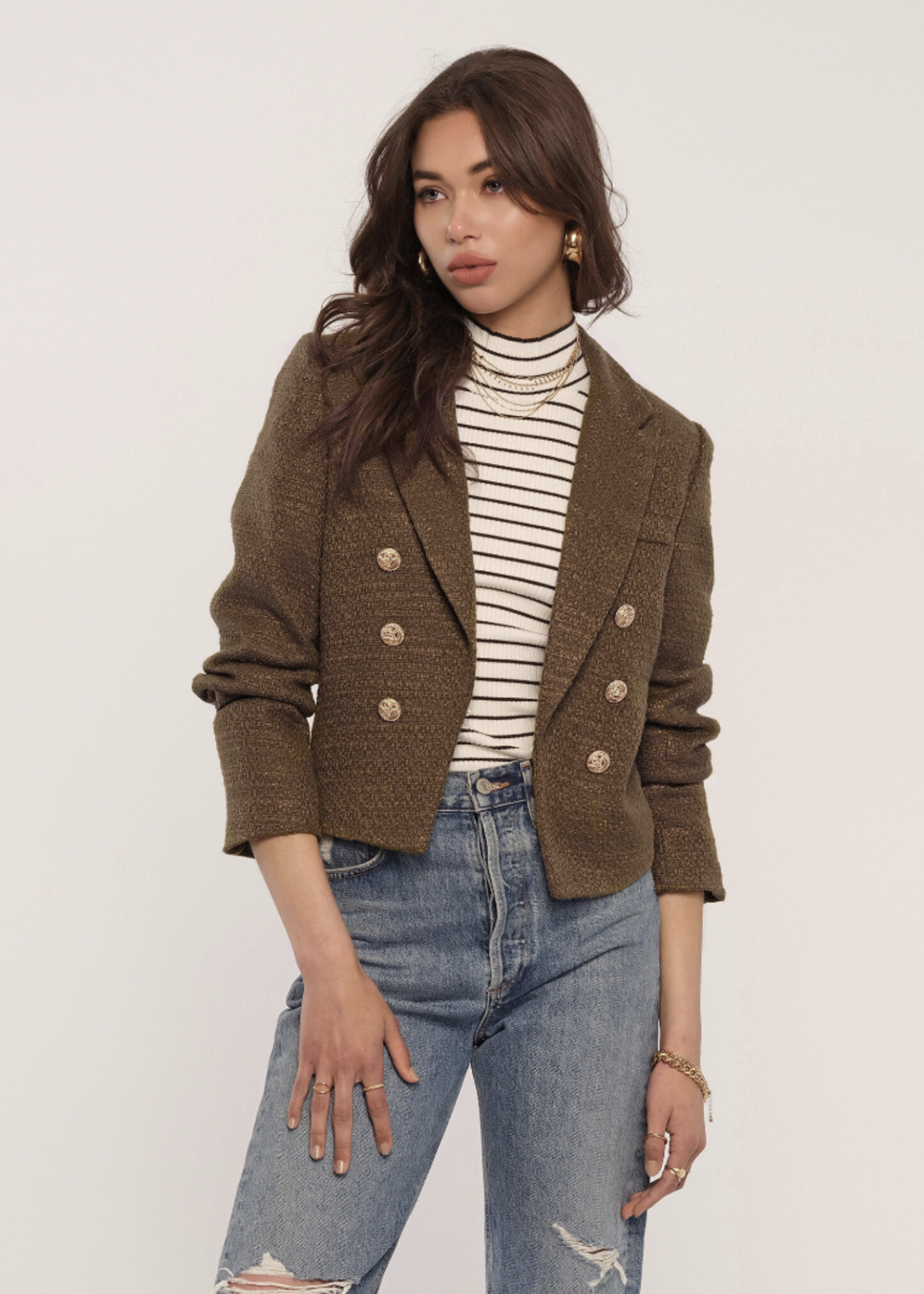 Elitaire Boutique Marianne Olive Blazer