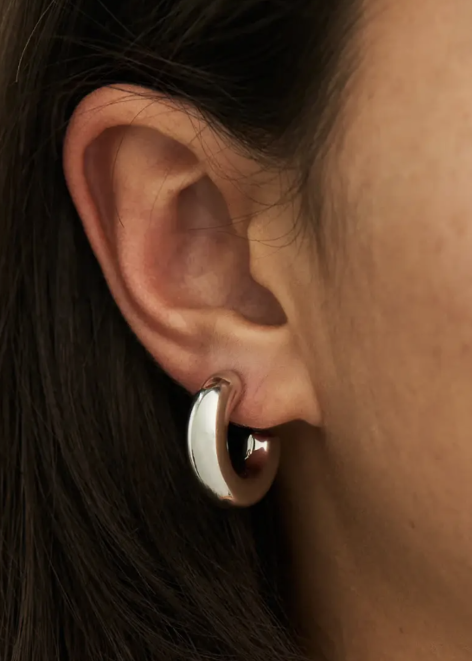 Elitaire Boutique Mini Bubble Hoops - Silver