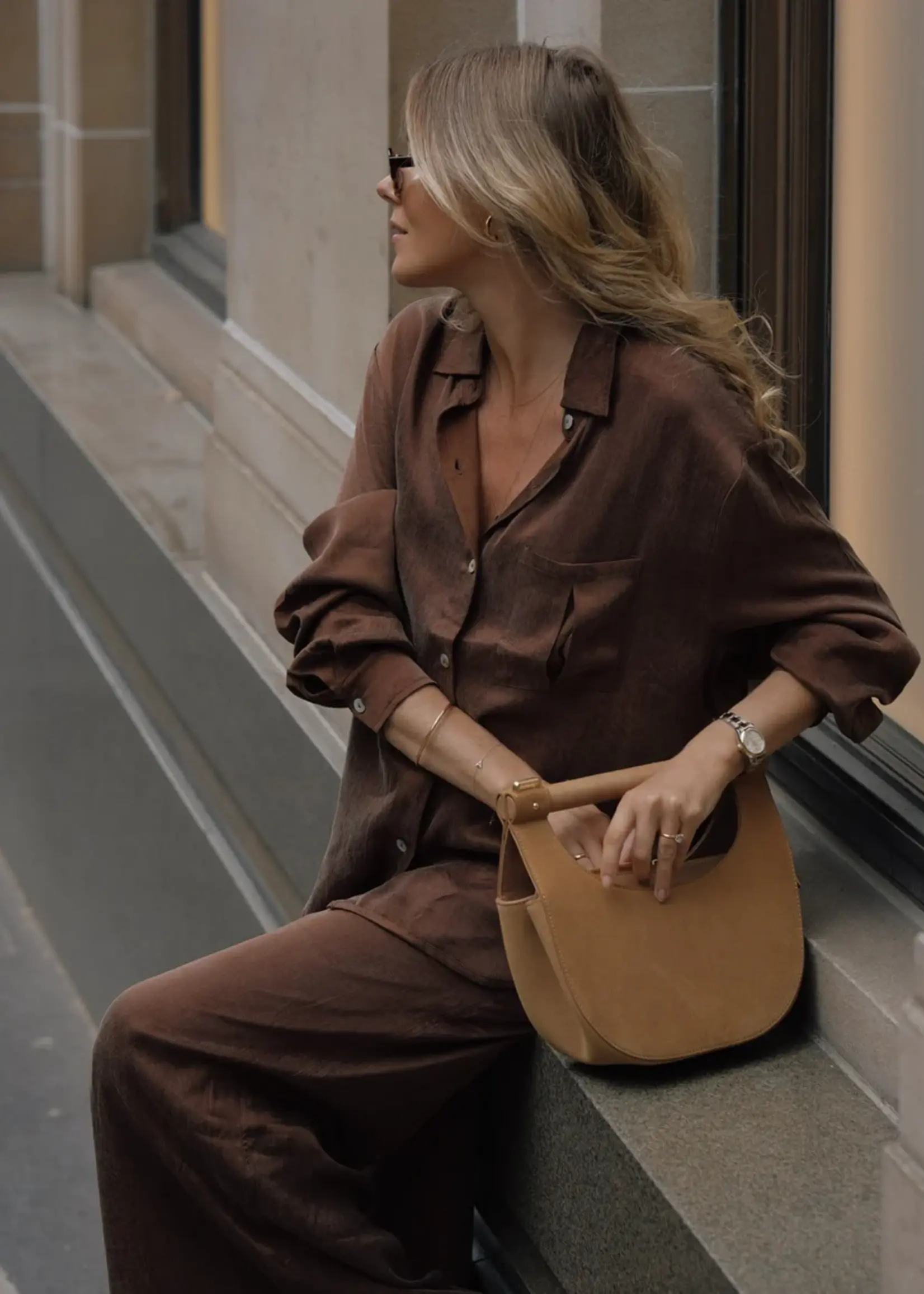 Elitaire Boutique The Florence Shirt in Coconut