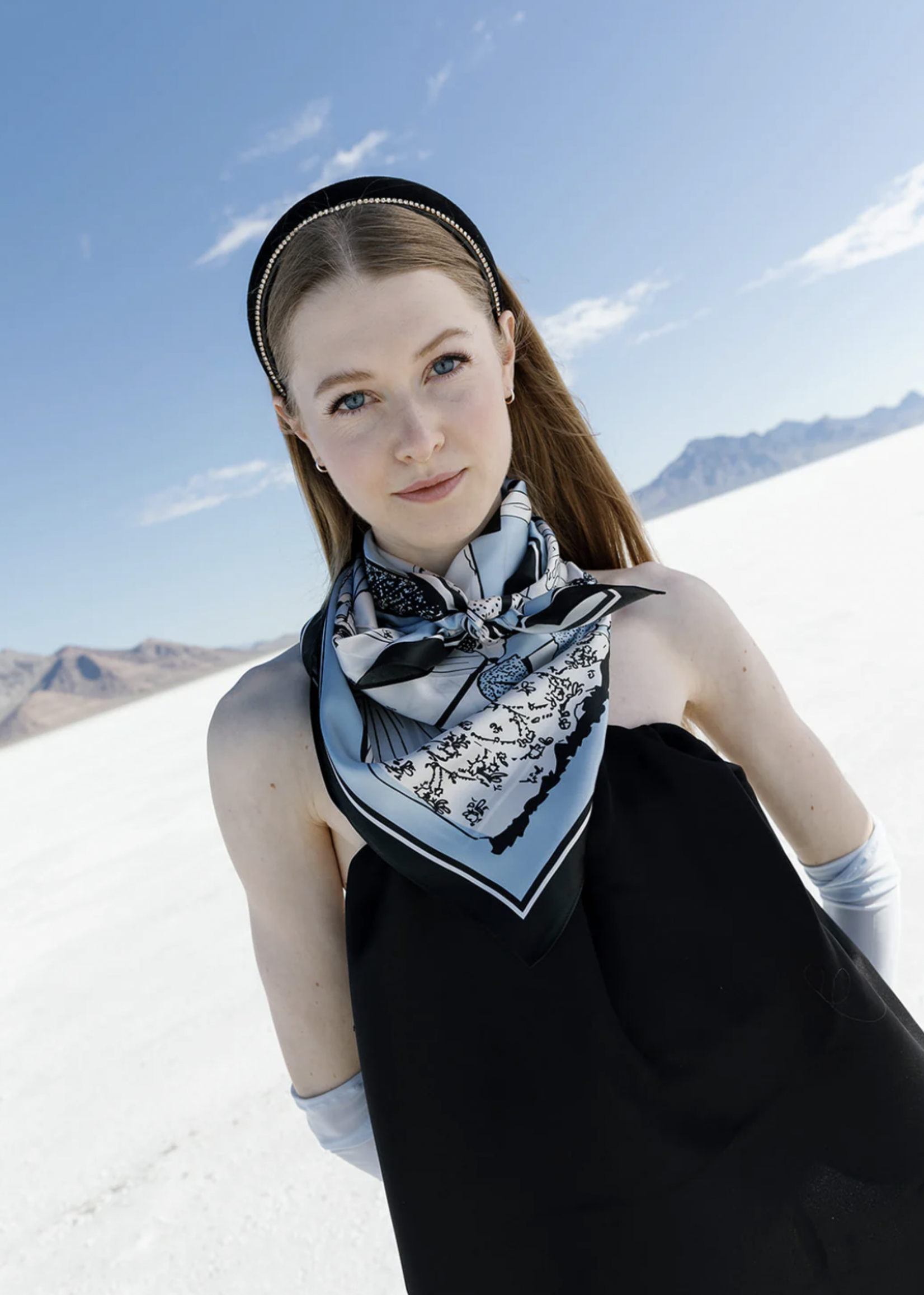 Elitaire Boutique Couture Silk Scarf by Swells