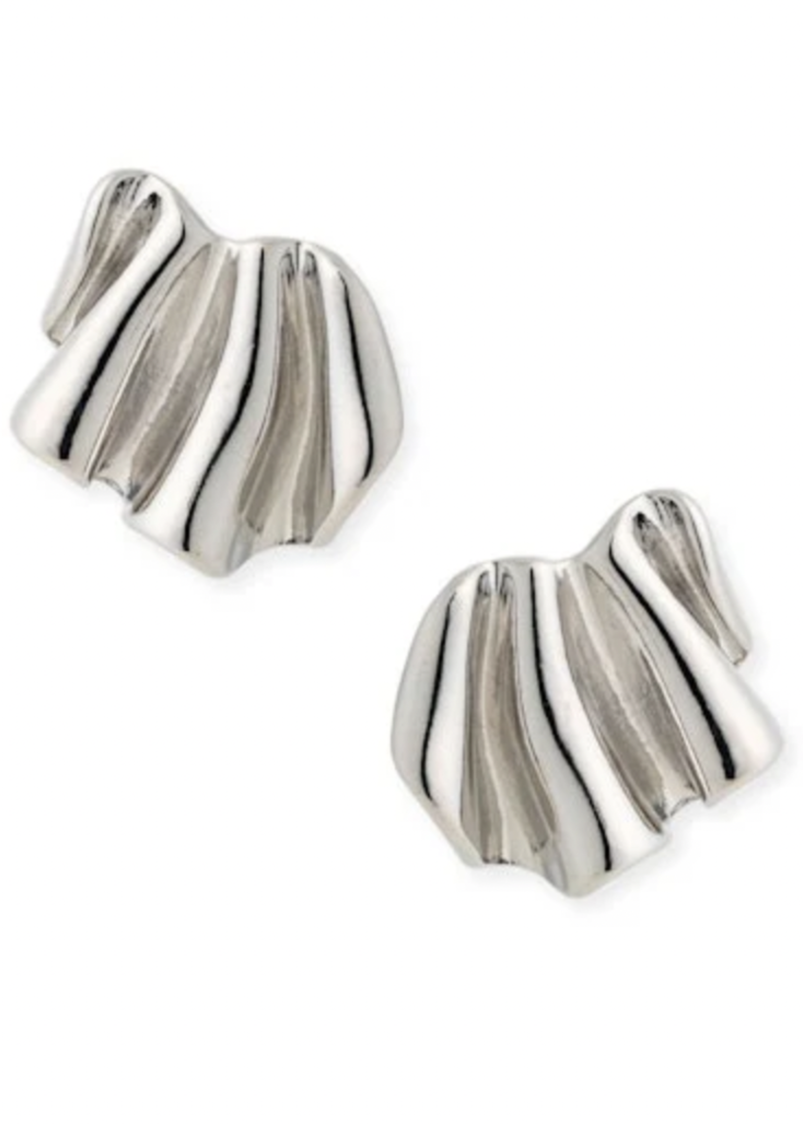 Elitaire Boutique Wrinkle in Time Studs - Silver