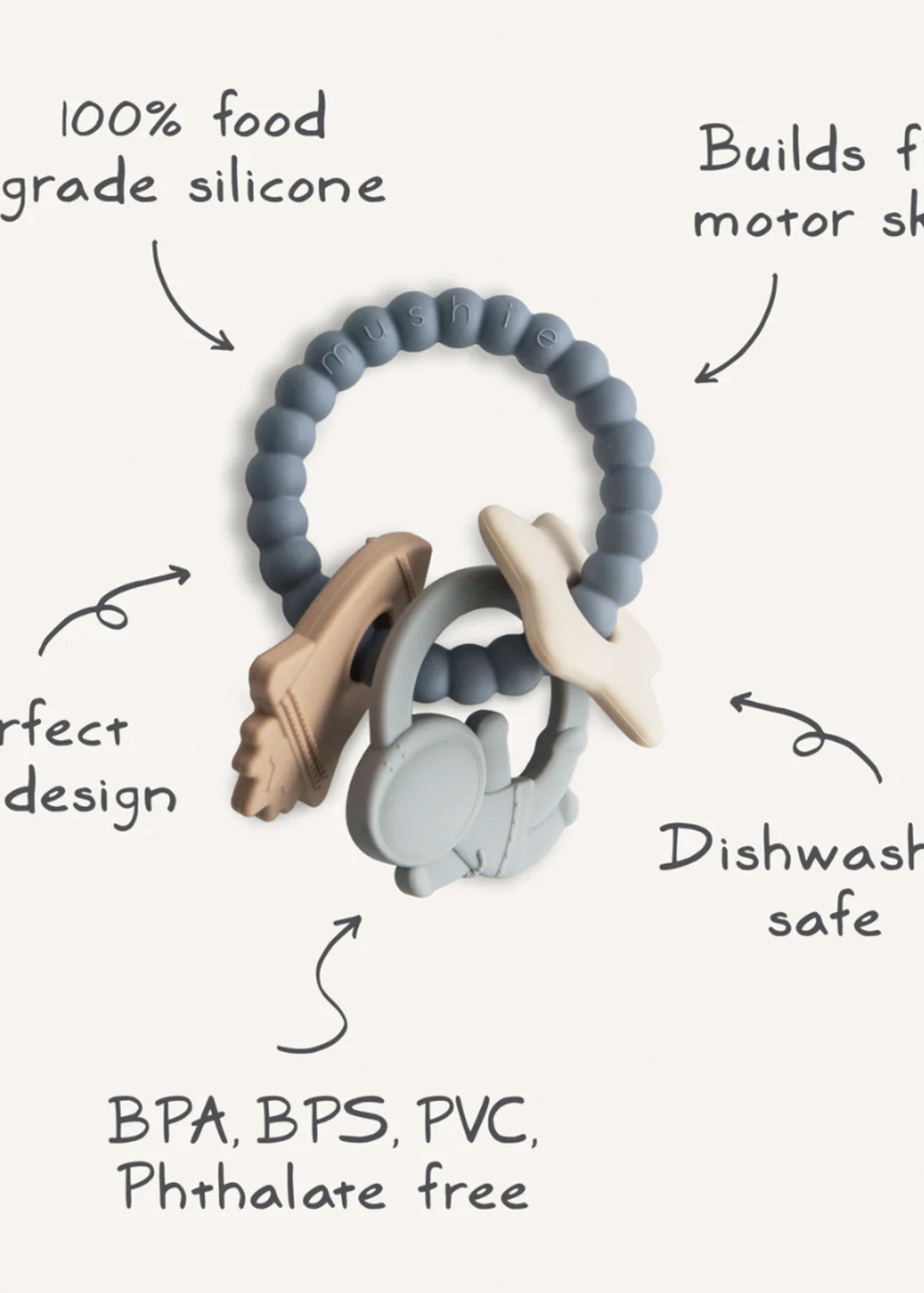 Elitaire Petite Space Teething Ring
