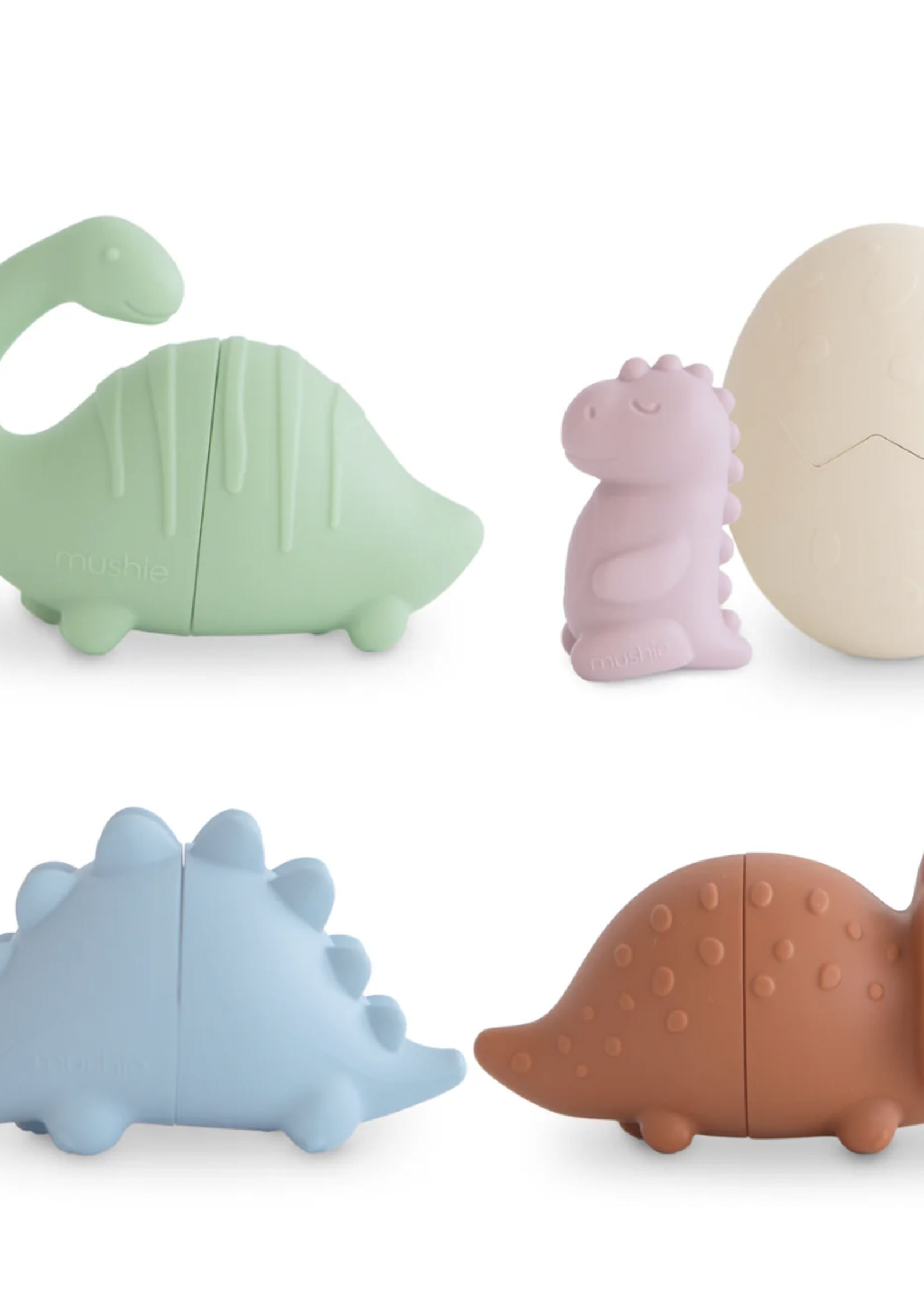 Elitaire Petite Dinos Mold Free Bath Toy Set