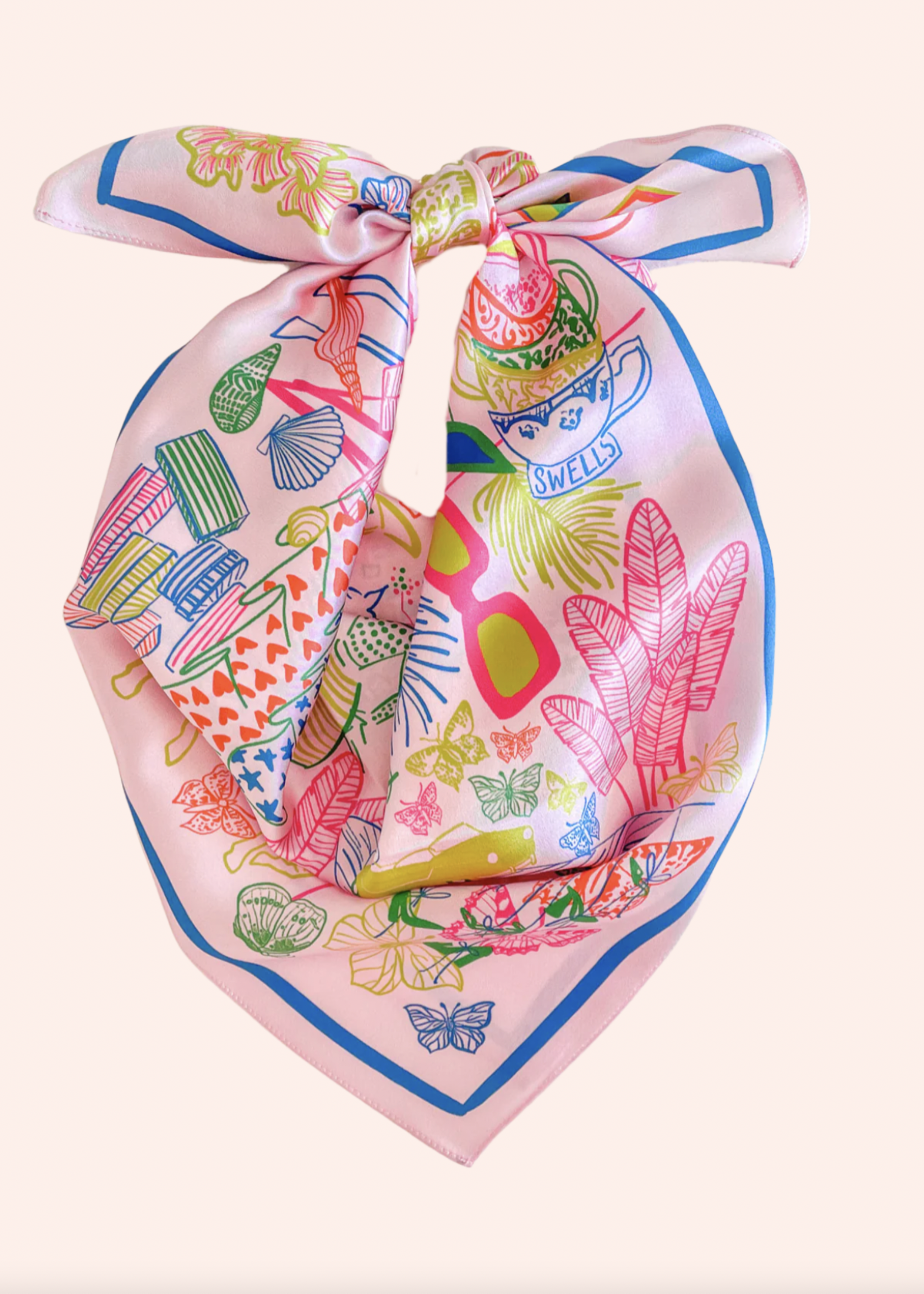 Elitaire Boutique Saint Tropez Silk Scarf by Swells