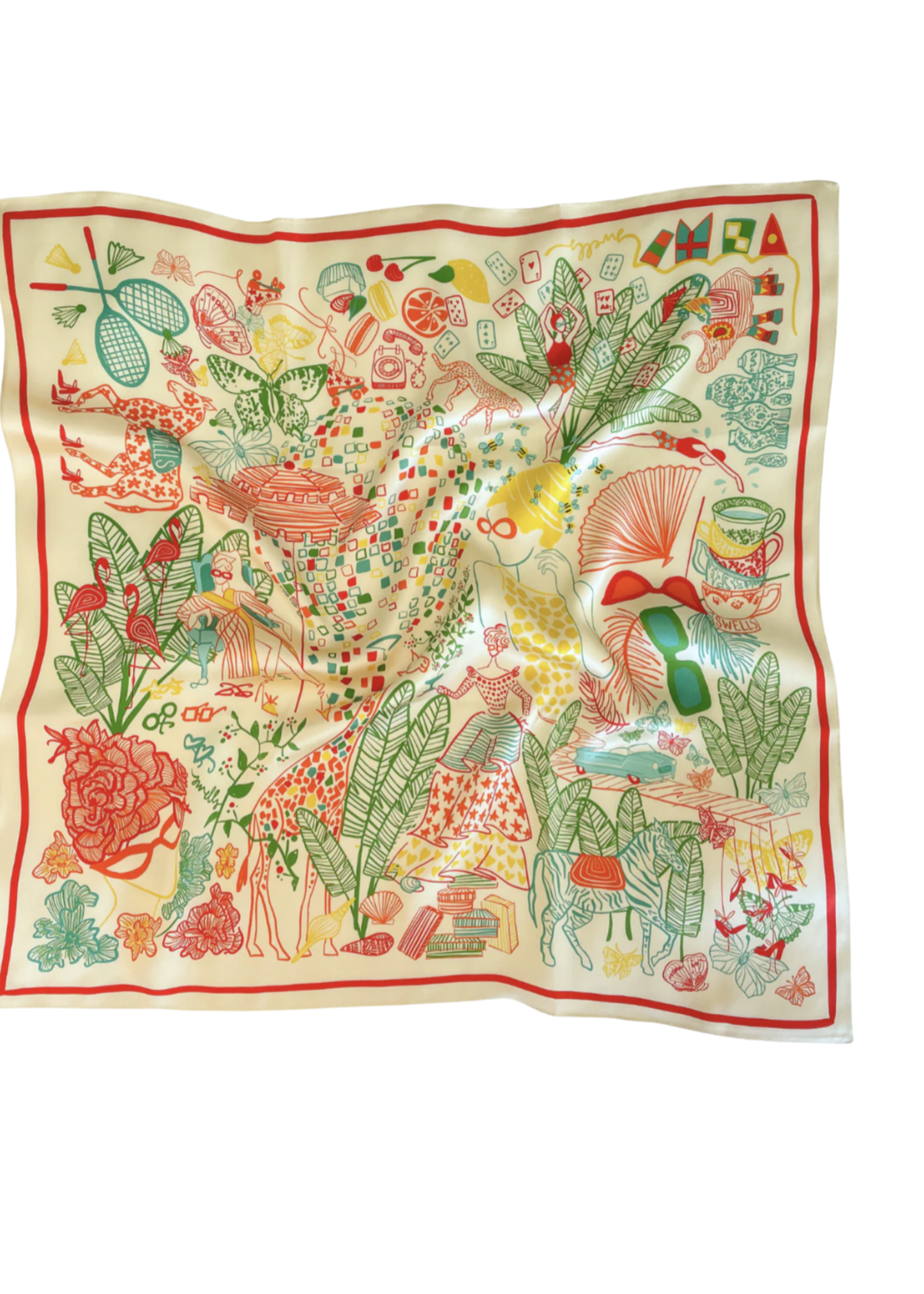 Elitaire Boutique Lou Pinet Silk Scarf by Swells