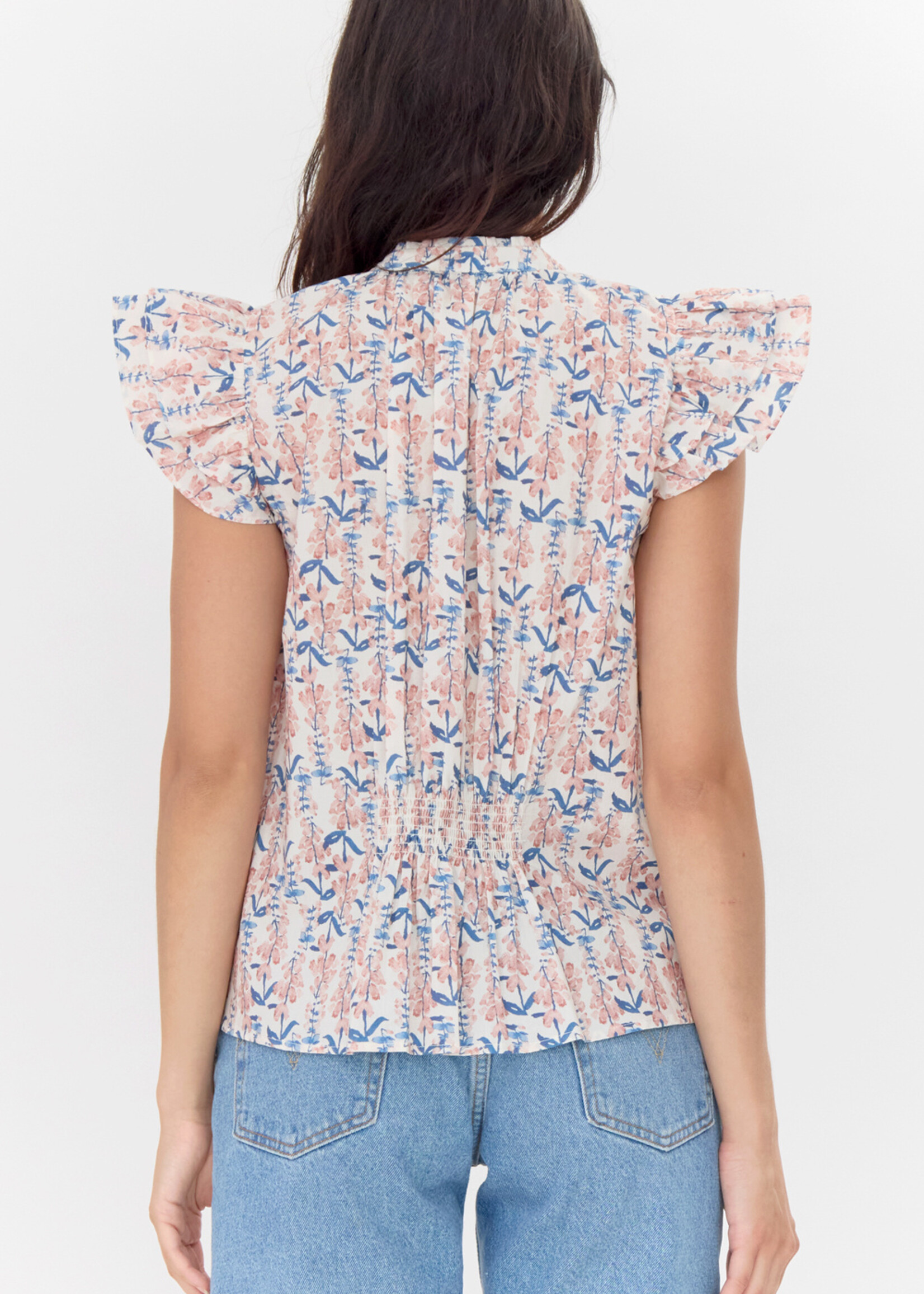 Elitaire Boutique Hadley Flutter Sleeve Top
