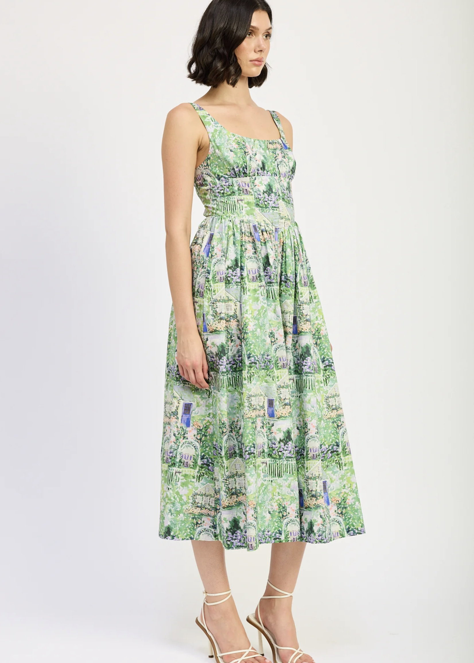 Elitaire Boutique Molly Corset Midi Sun Dress