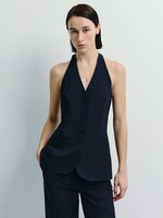Elitaire Boutique Glen Vest in Navy
