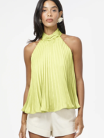 Elitaire Boutique Halter Pleated Satin Top