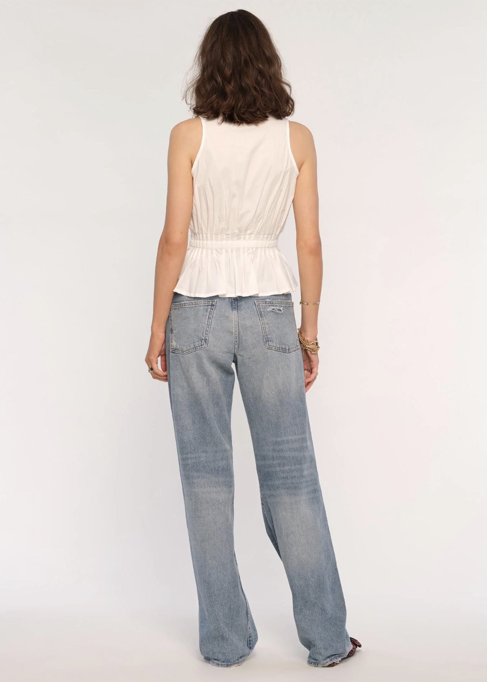Elitaire Boutique Arco Top in Eggshell