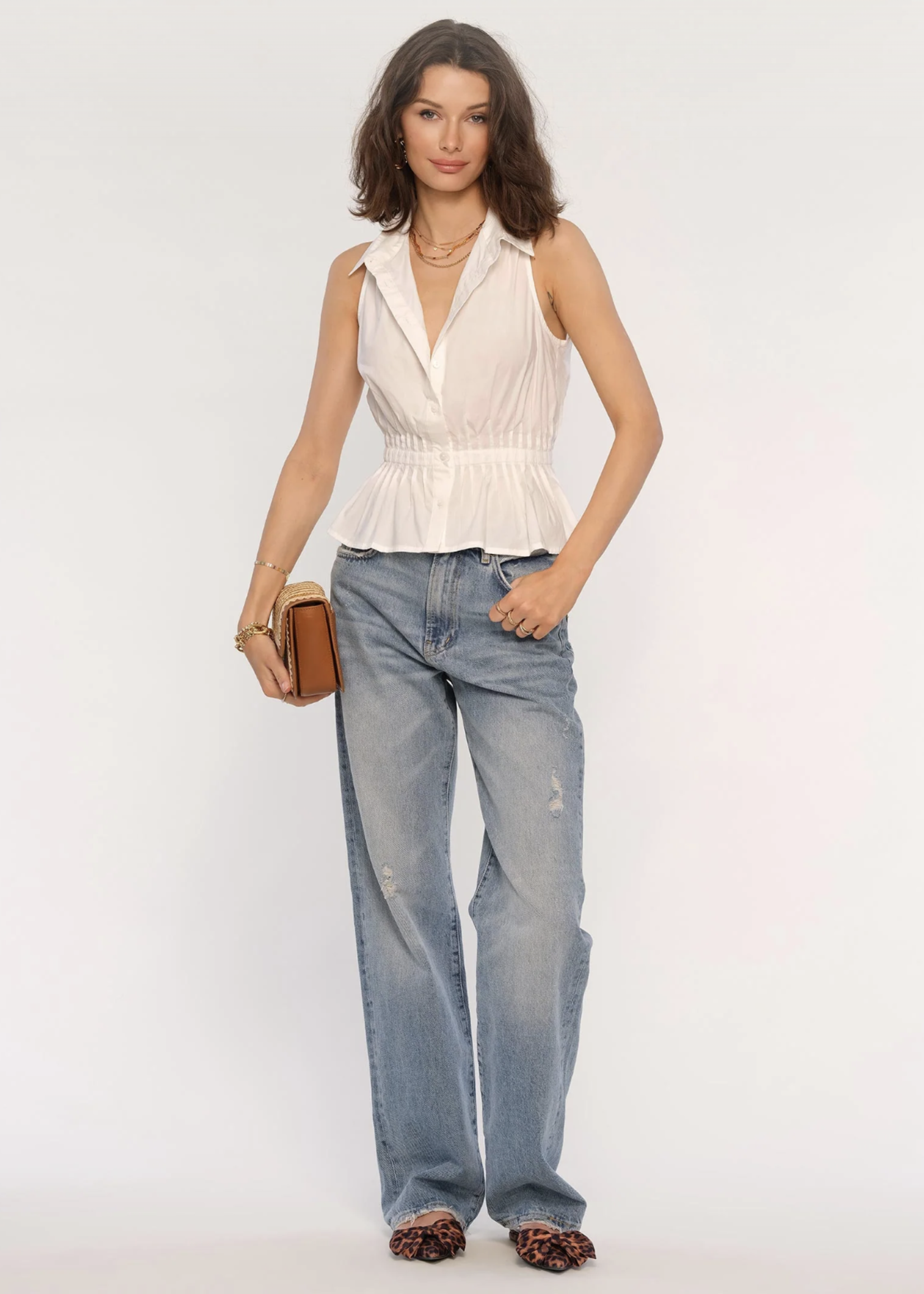 Elitaire Boutique Arco Top in Eggshell