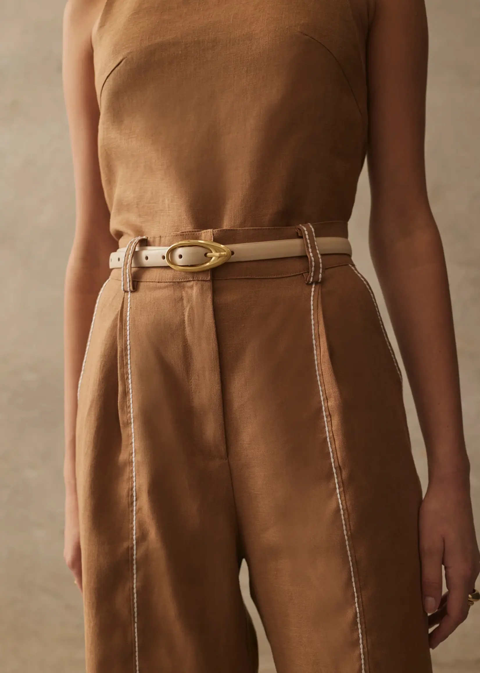 Elitaire Boutique The Tanzin Belt in Ecru