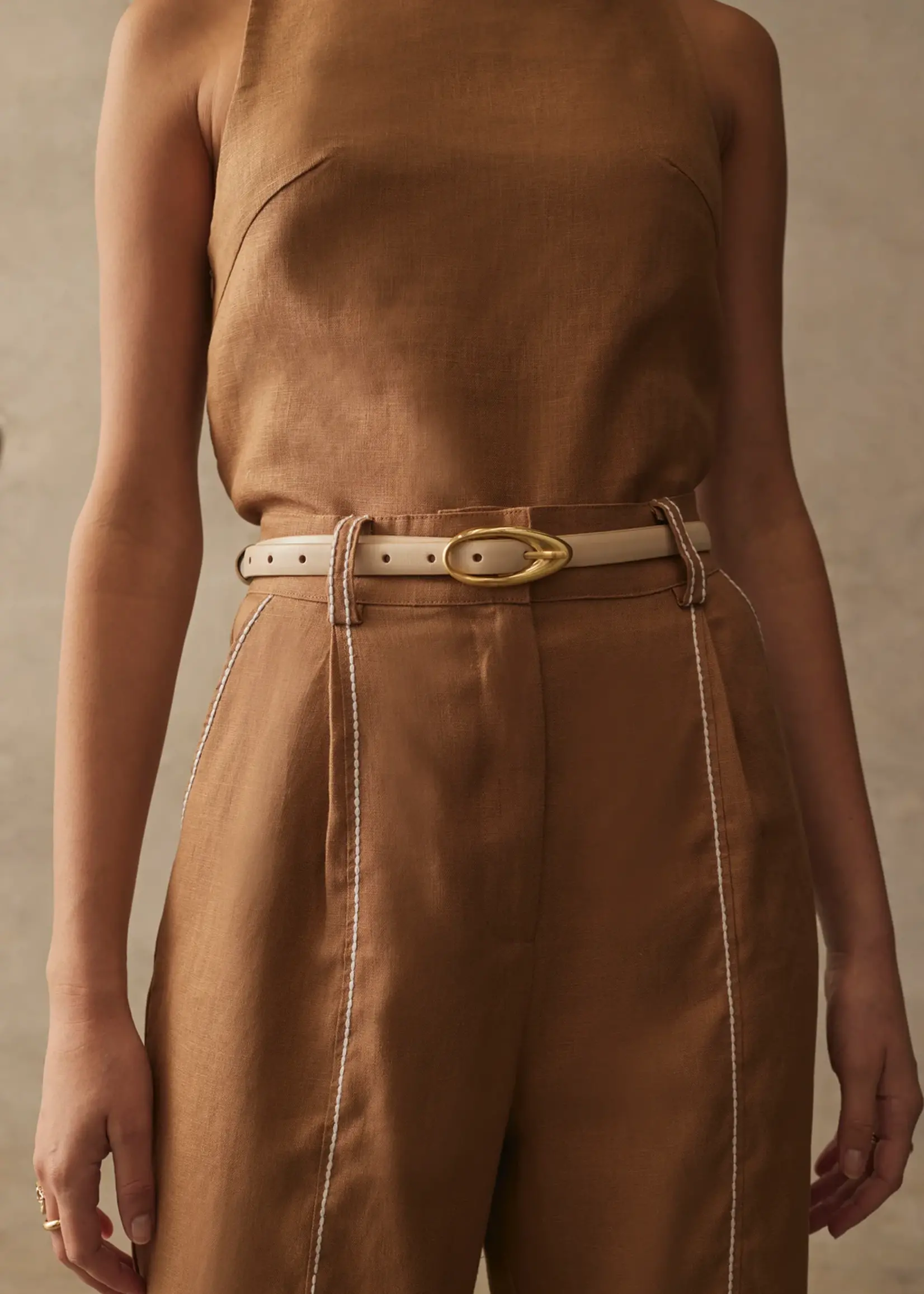 Elitaire Boutique The Tanzin Belt in Ecru