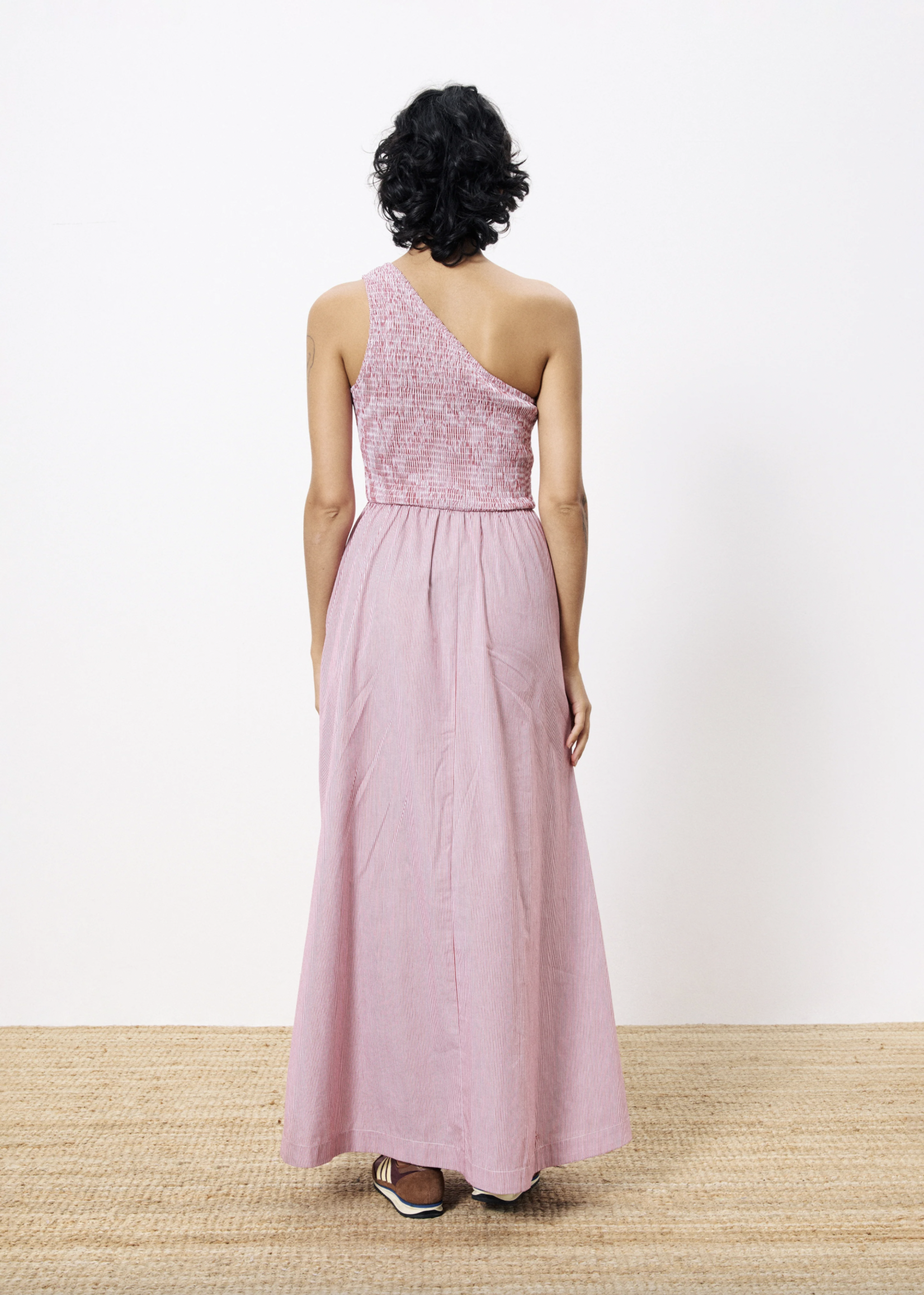 Elitaire Boutique Afsa Dress in Red Stripe