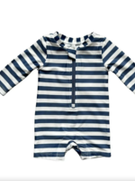 Elitaire Petite Naval Stripe Rash Guard Swimsuit