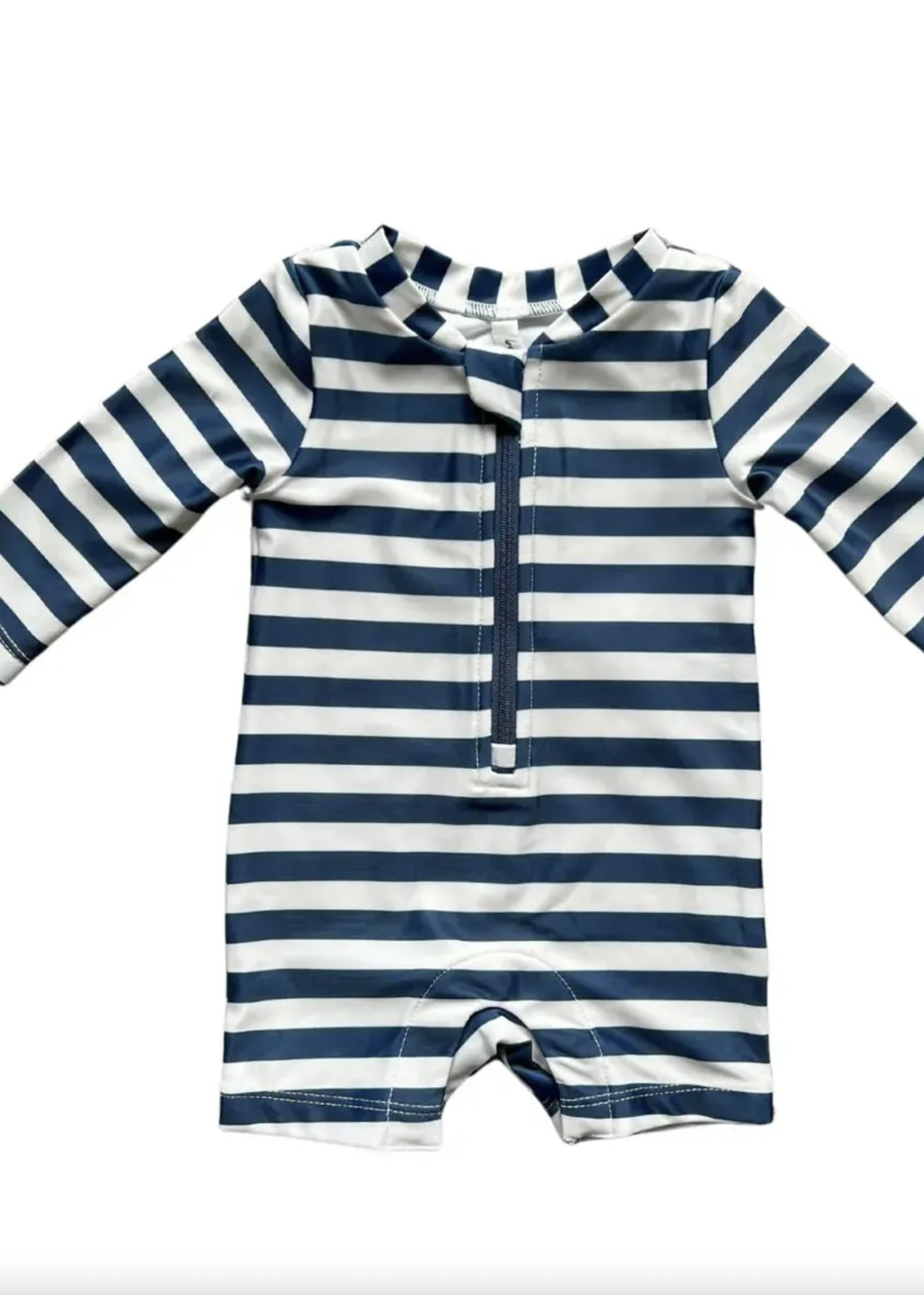 Elitaire Petite Naval Stripe Rash Guard Swimsuit