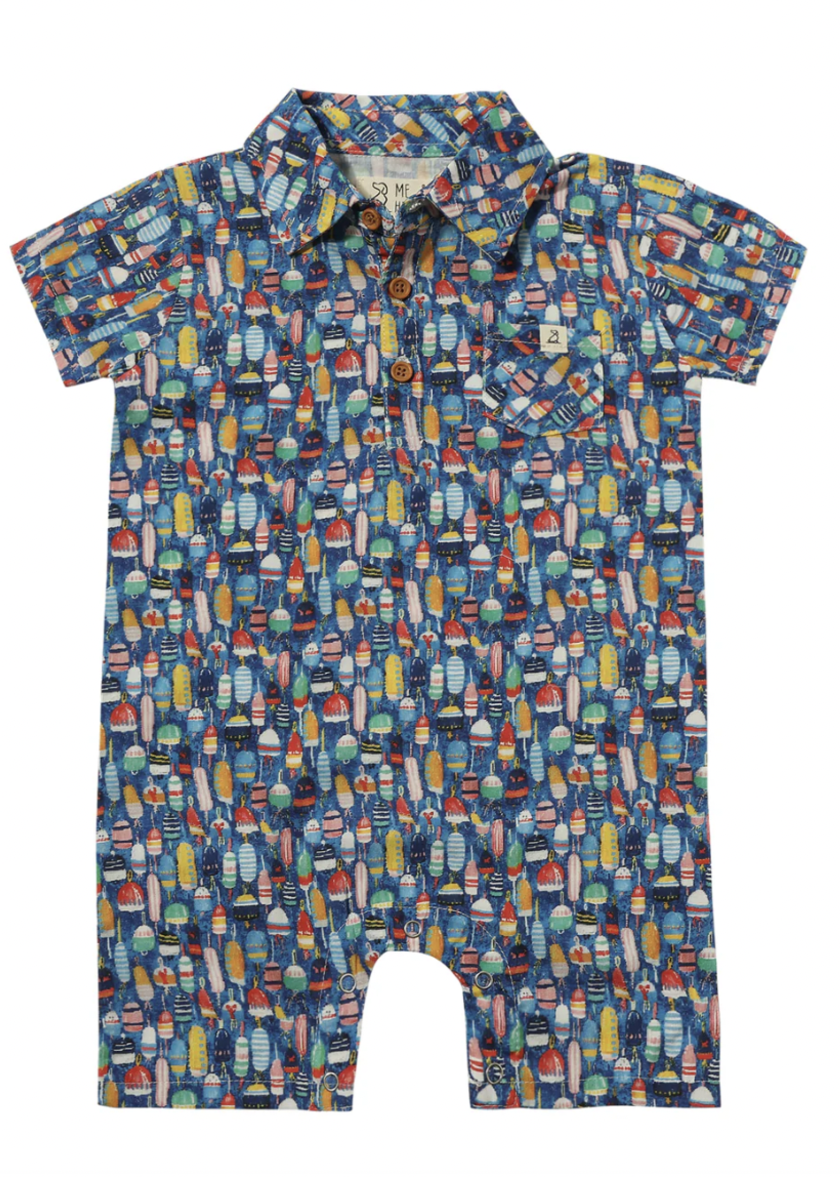 Elitaire Petite Molokai Romper + Shirt in Nautical Buoys