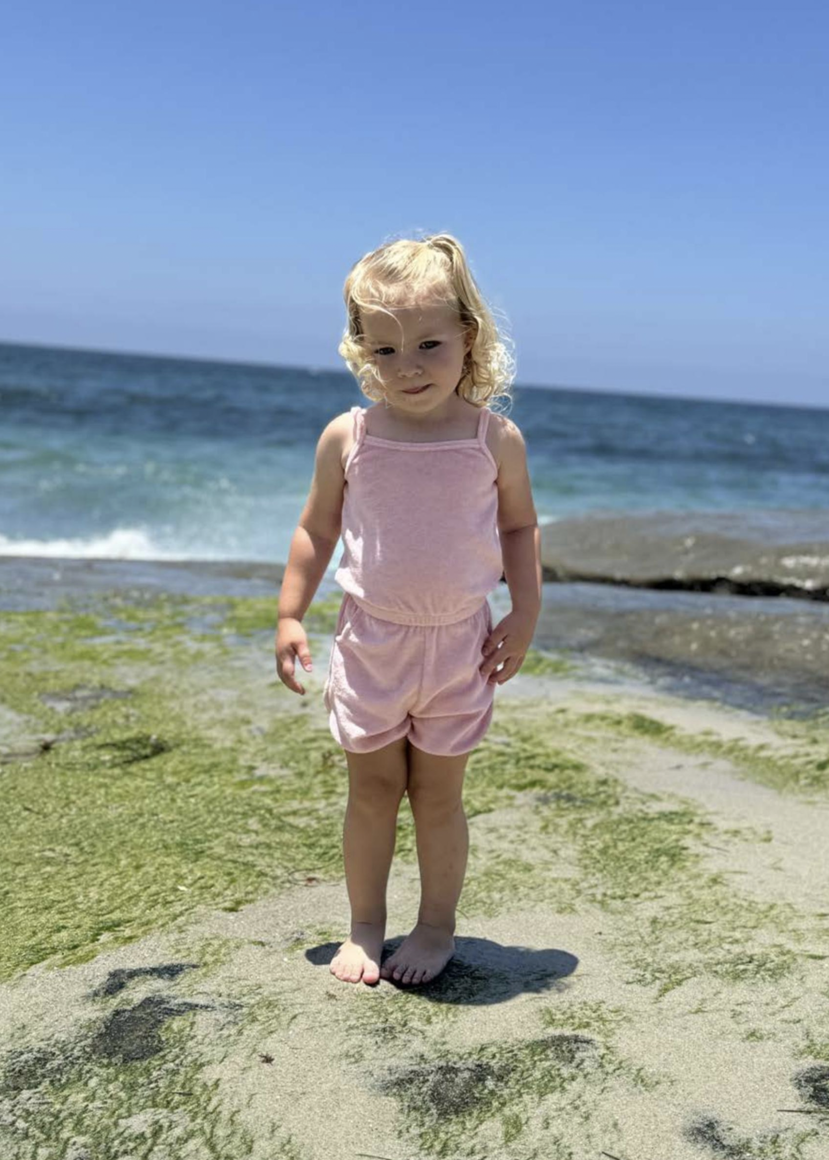 Elitaire Petite Shelby Pink Romper