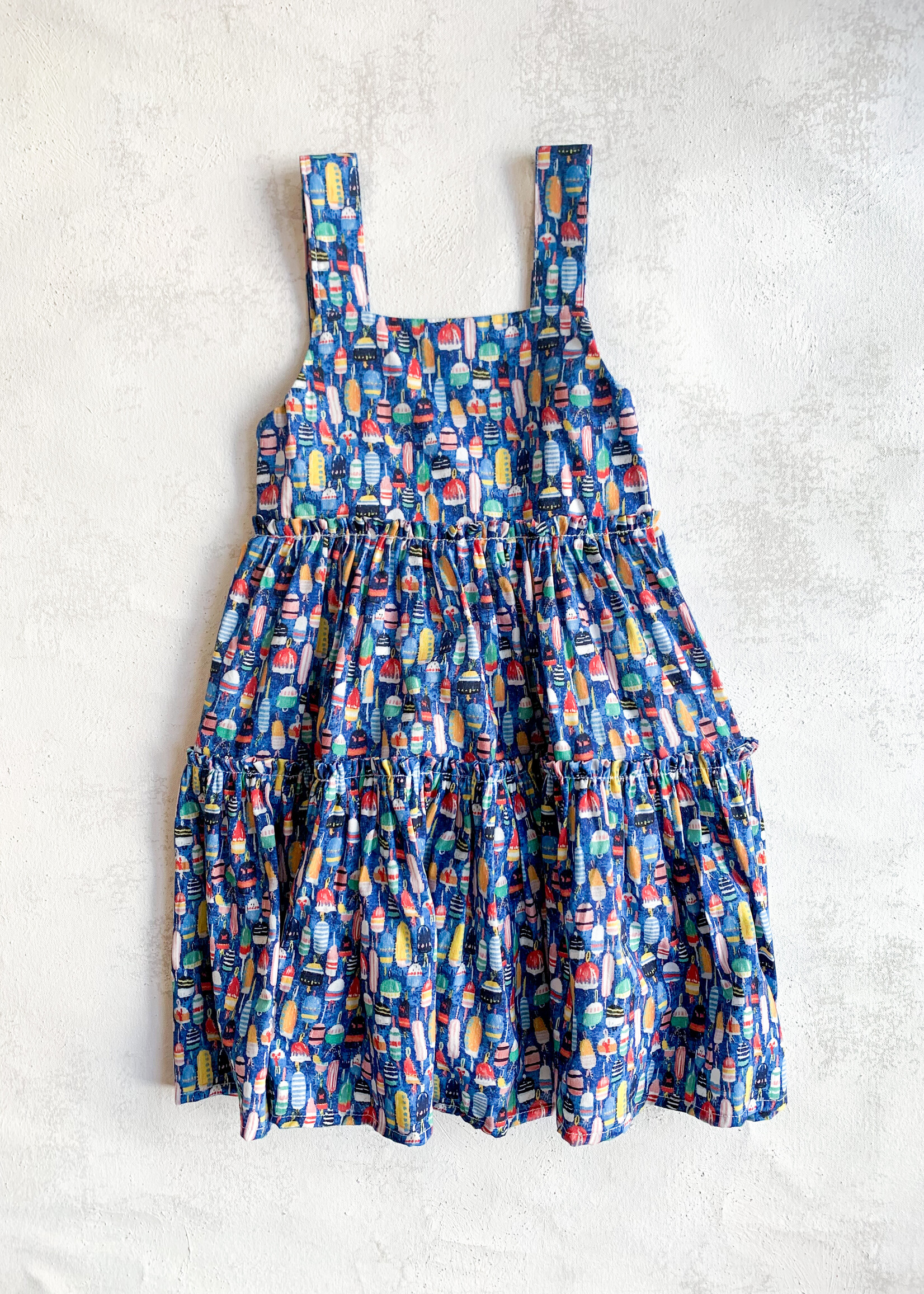 Elitaire Petite Maya Bubble + Dress in Nautical Buoys