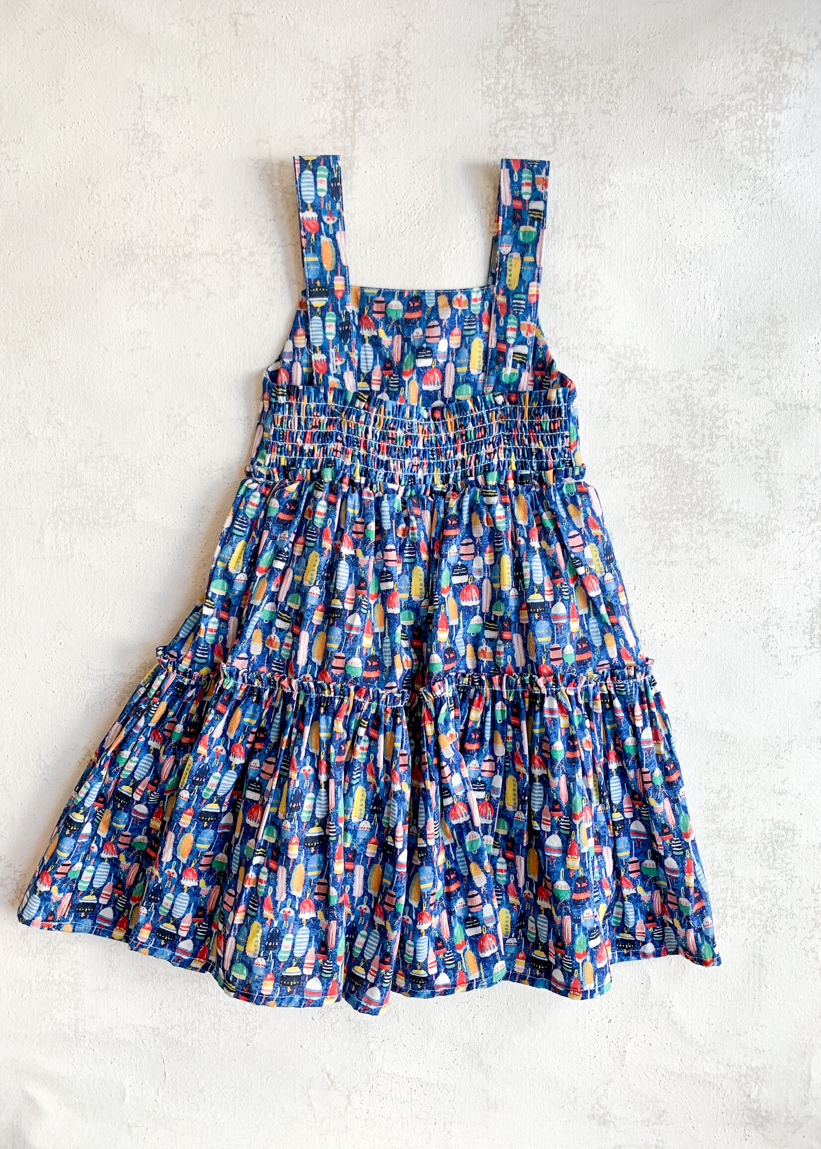 Elitaire Petite Maya Bubble + Dress in Nautical Buoys