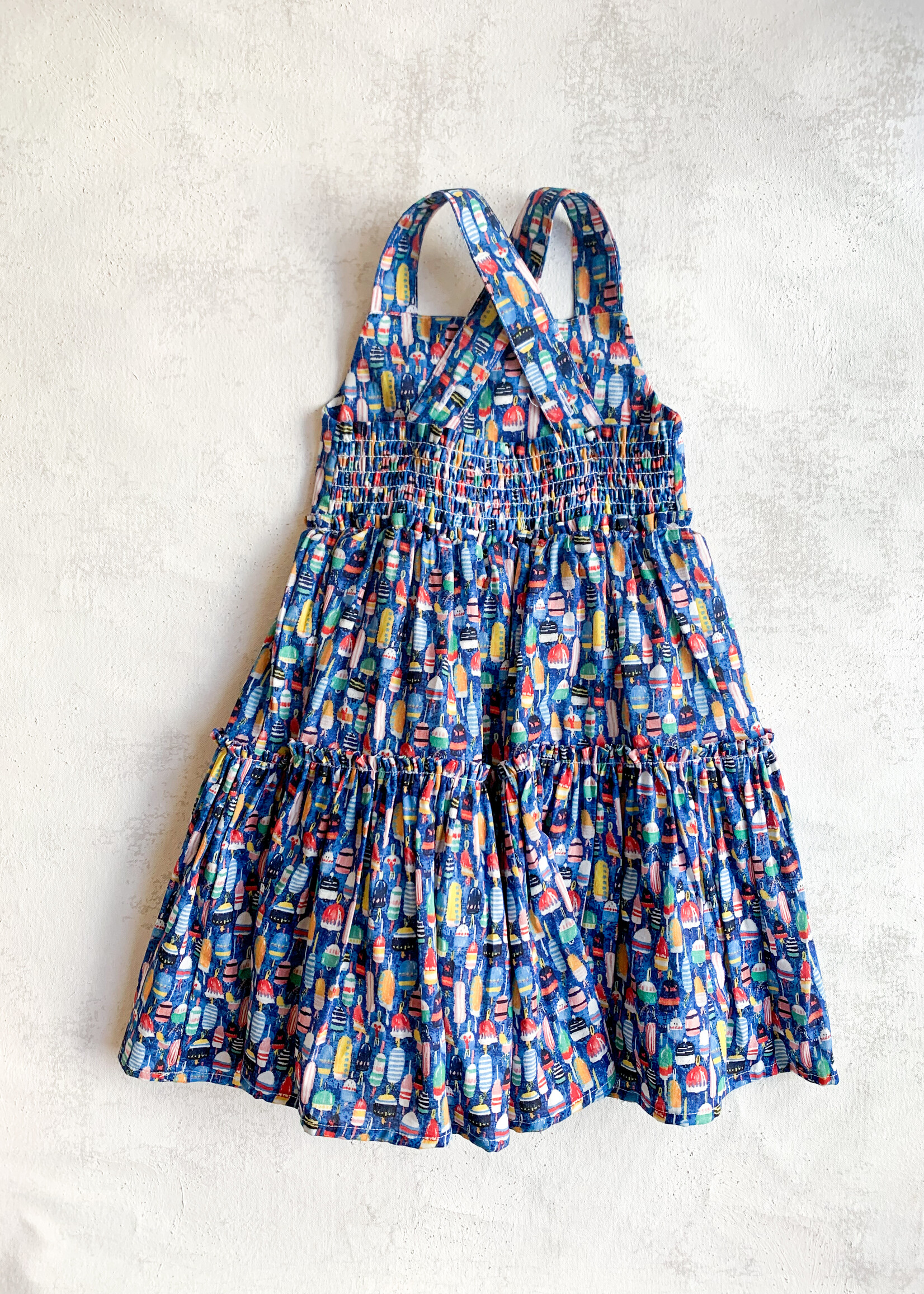 Elitaire Petite Maya Bubble + Dress in Nautical Buoys