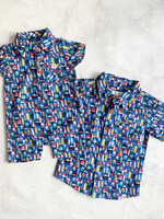 Elitaire Petite Molokai Romper + Shirt in Nautical Buoys