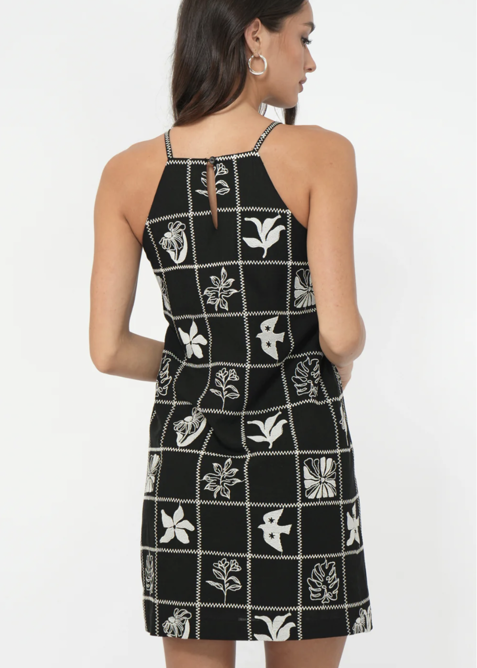Elitaire Boutique Emeri Embroidered Mini Dress