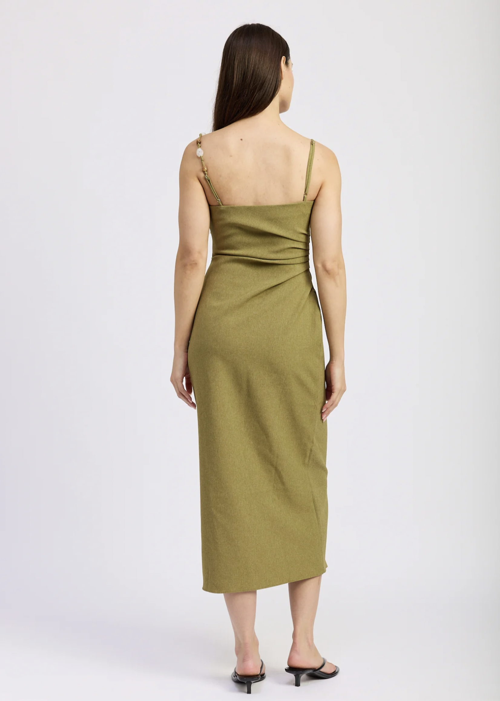 Elitaire Boutique Lynx Pleated Midi Dress