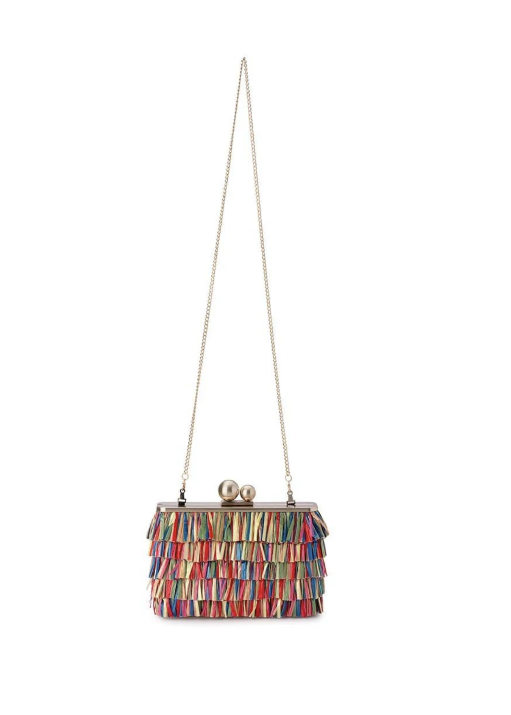 Elitaire Boutique Carlita Carnivale Fringed Clutch