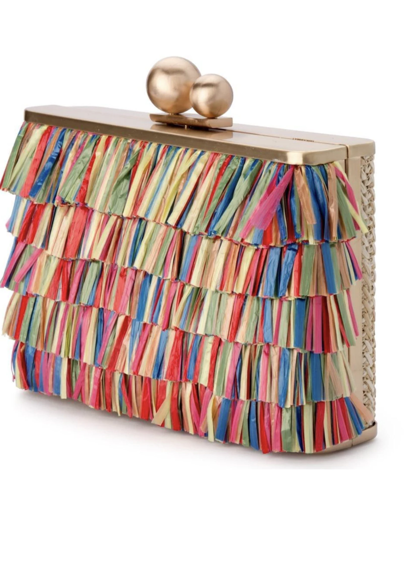 Elitaire Boutique Carlita Carnivale Fringed Clutch