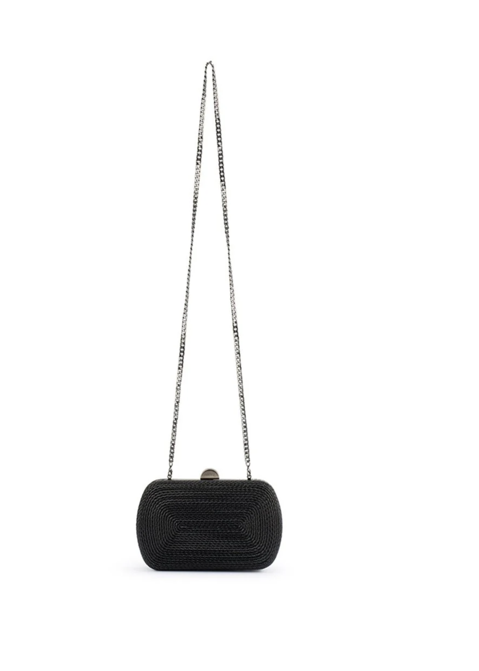Elitaire Boutique Martina Rope Clutch in Black