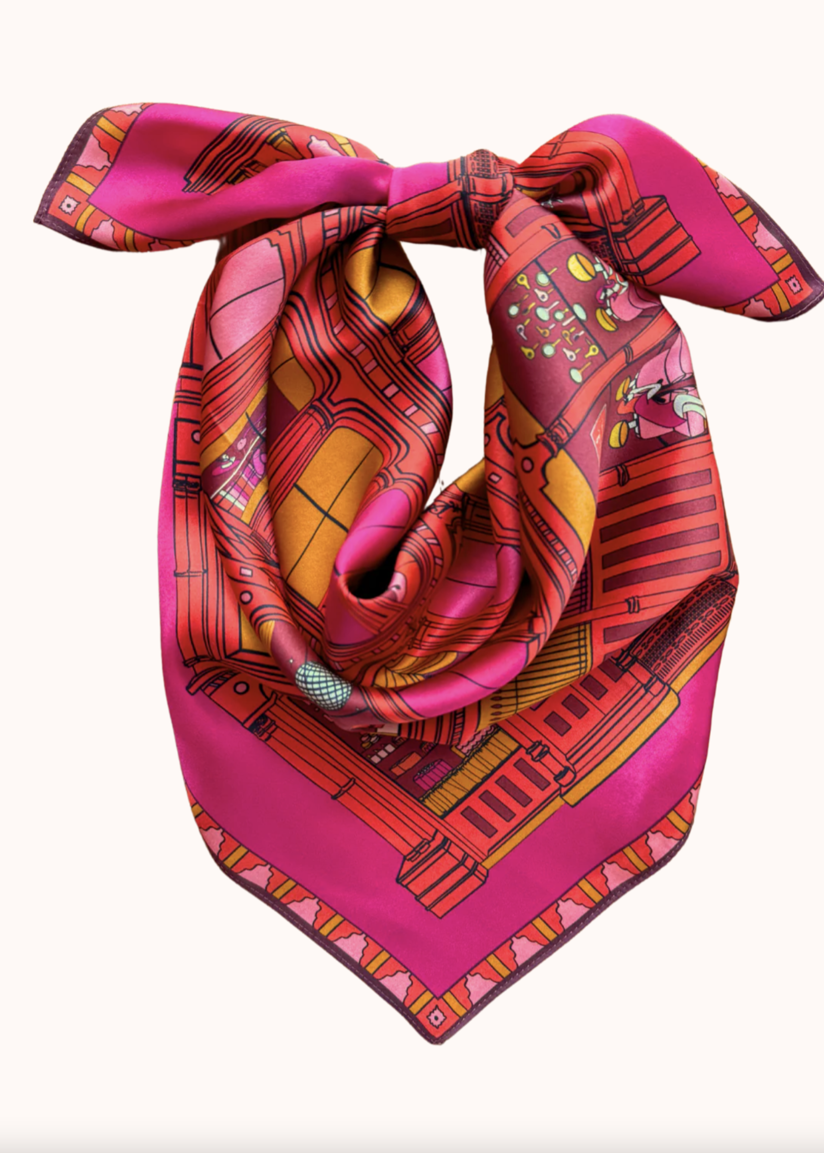 Elitaire Boutique Swells in the City Silk Scarf